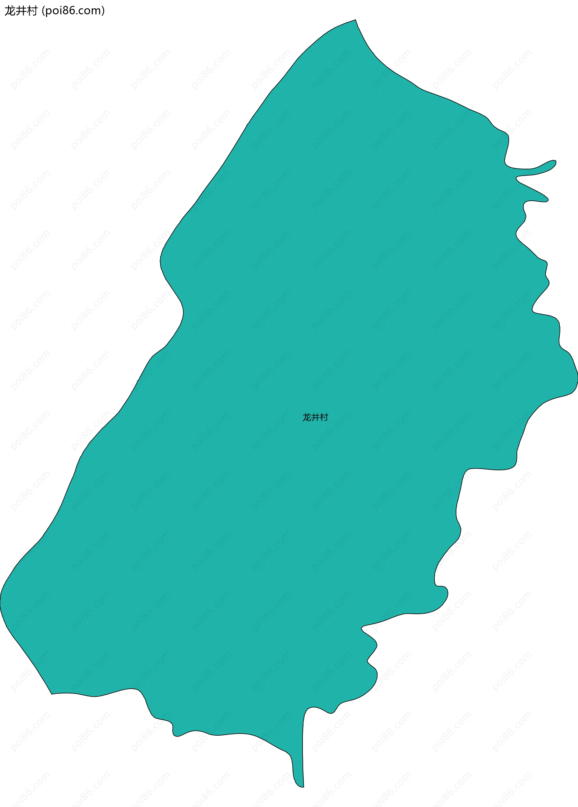 龙井村边界地图