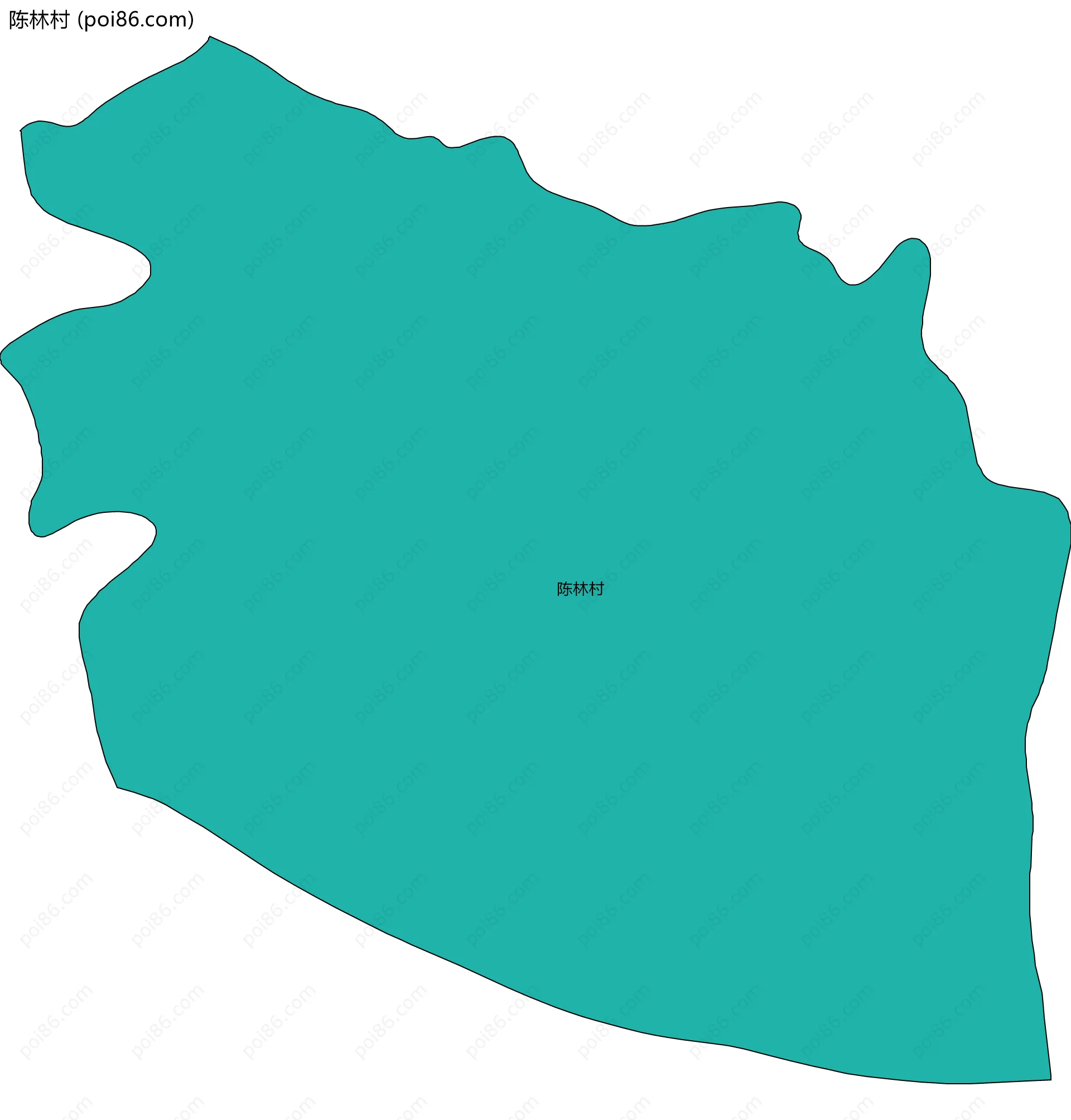 陈林村边界地图