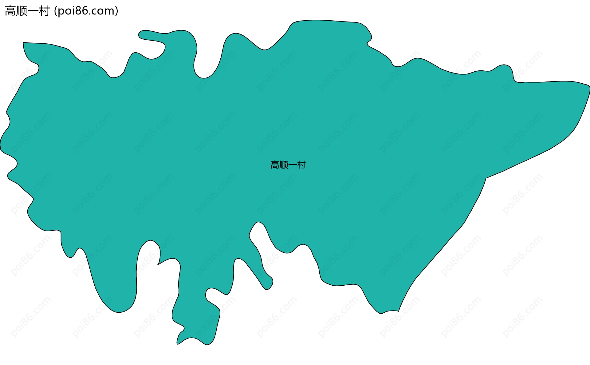 高顺一村边界地图
