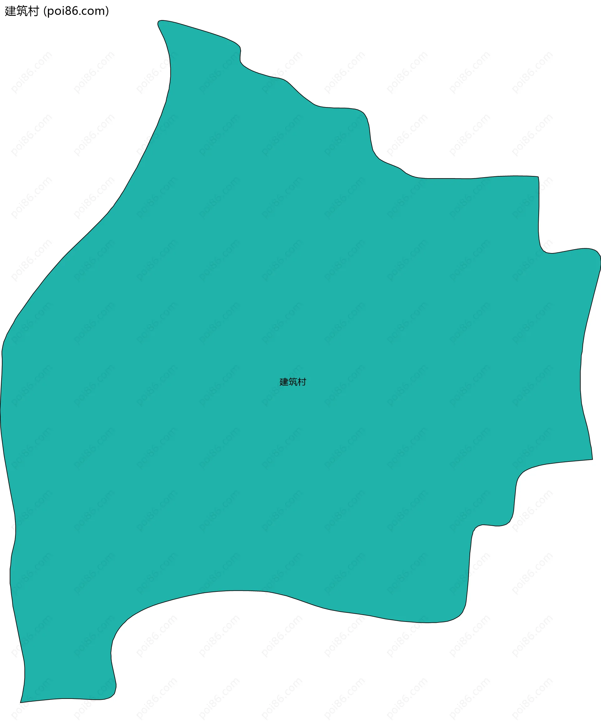 建筑村边界地图