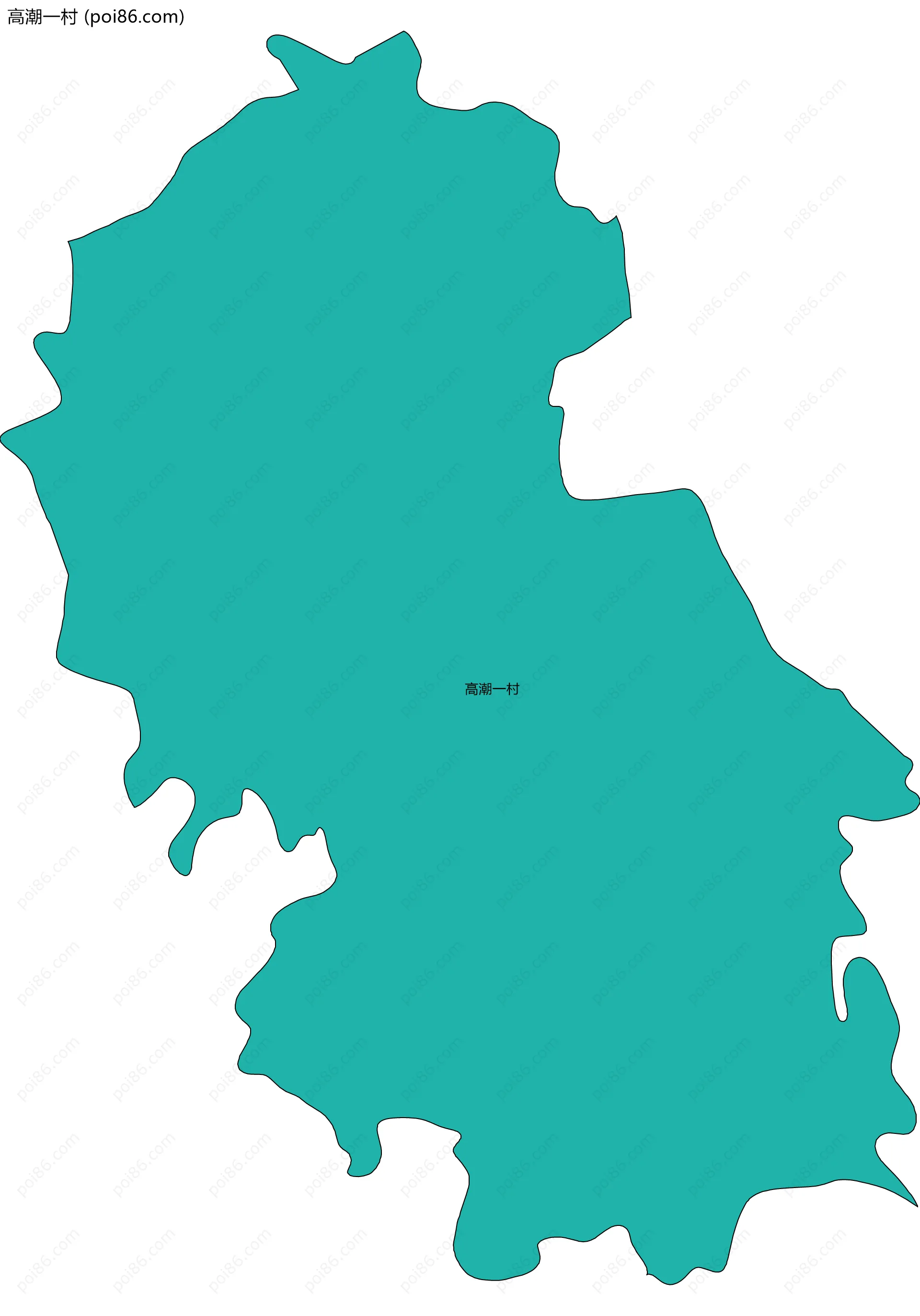 高潮一村边界地图