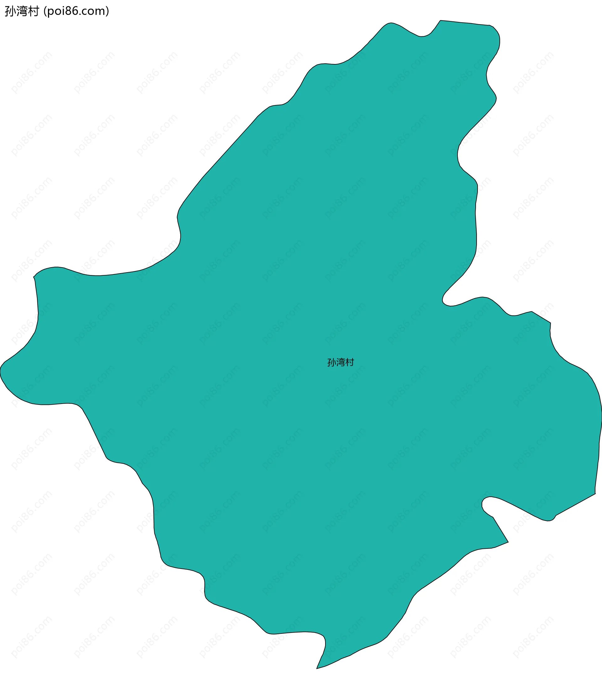 孙湾村边界地图