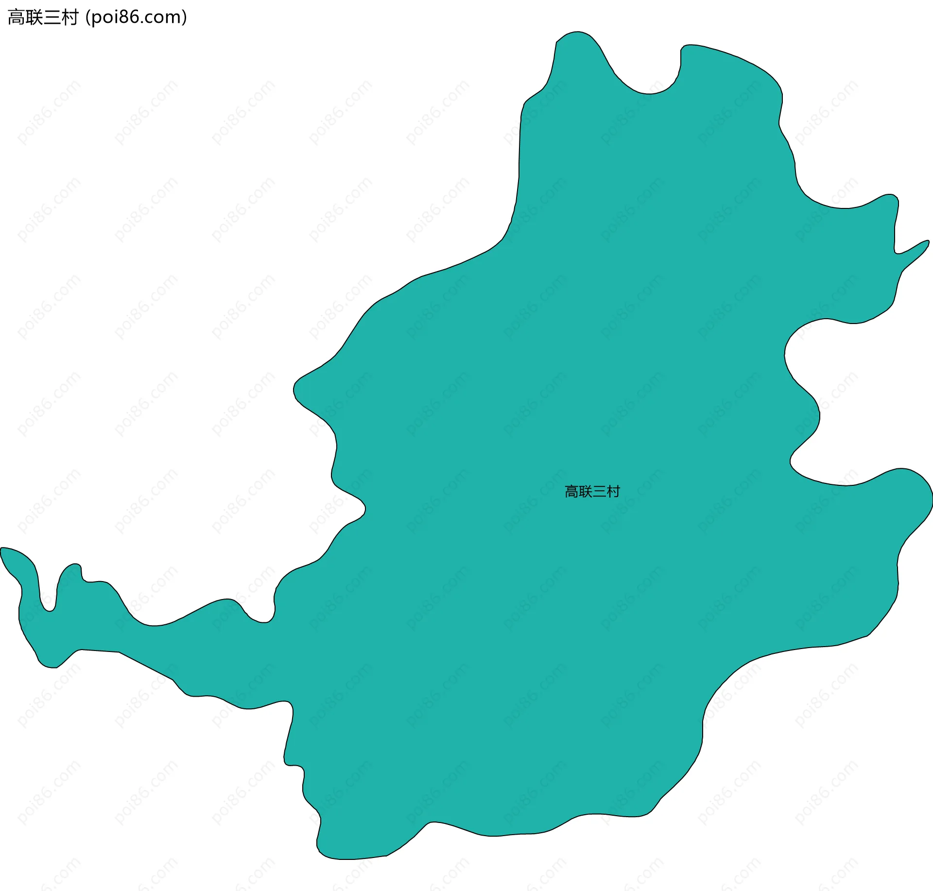 高联三村边界地图