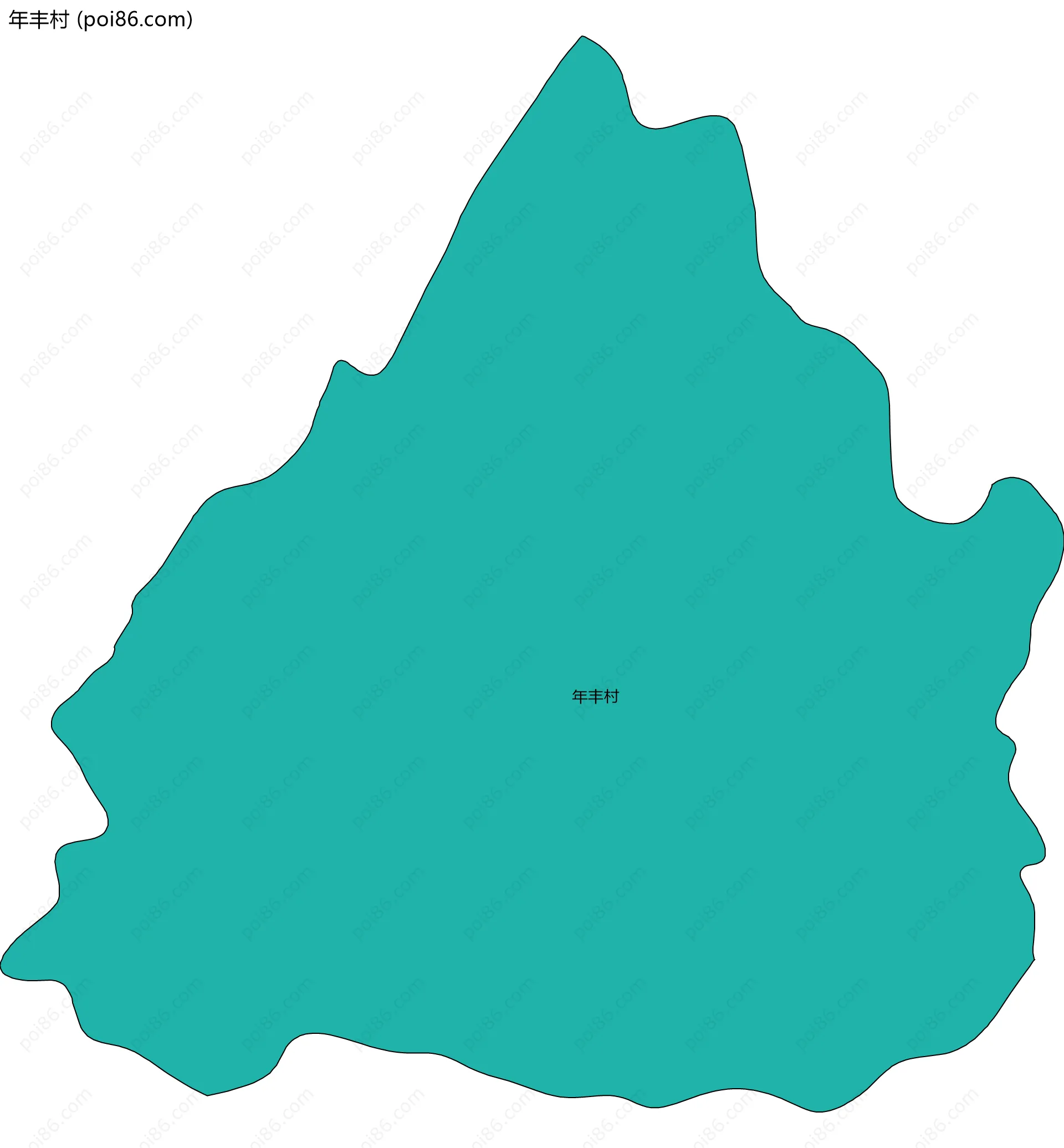 年丰村边界地图