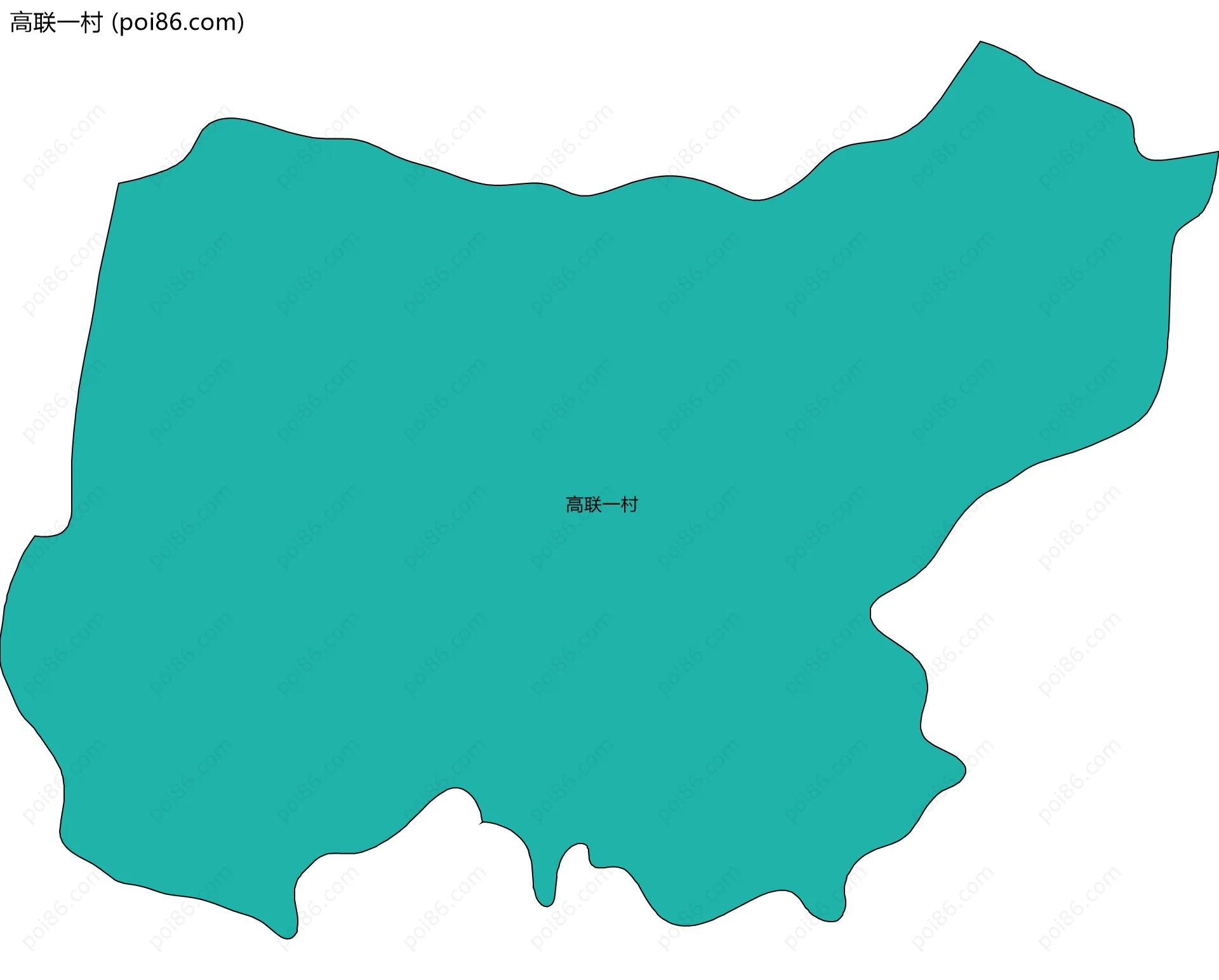 高联一村边界地图