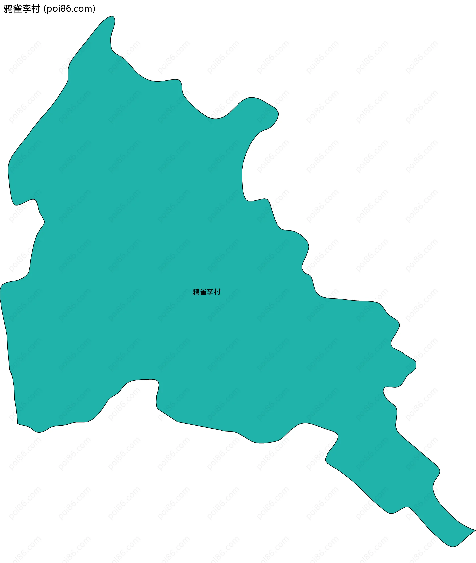 鸦雀李村边界地图