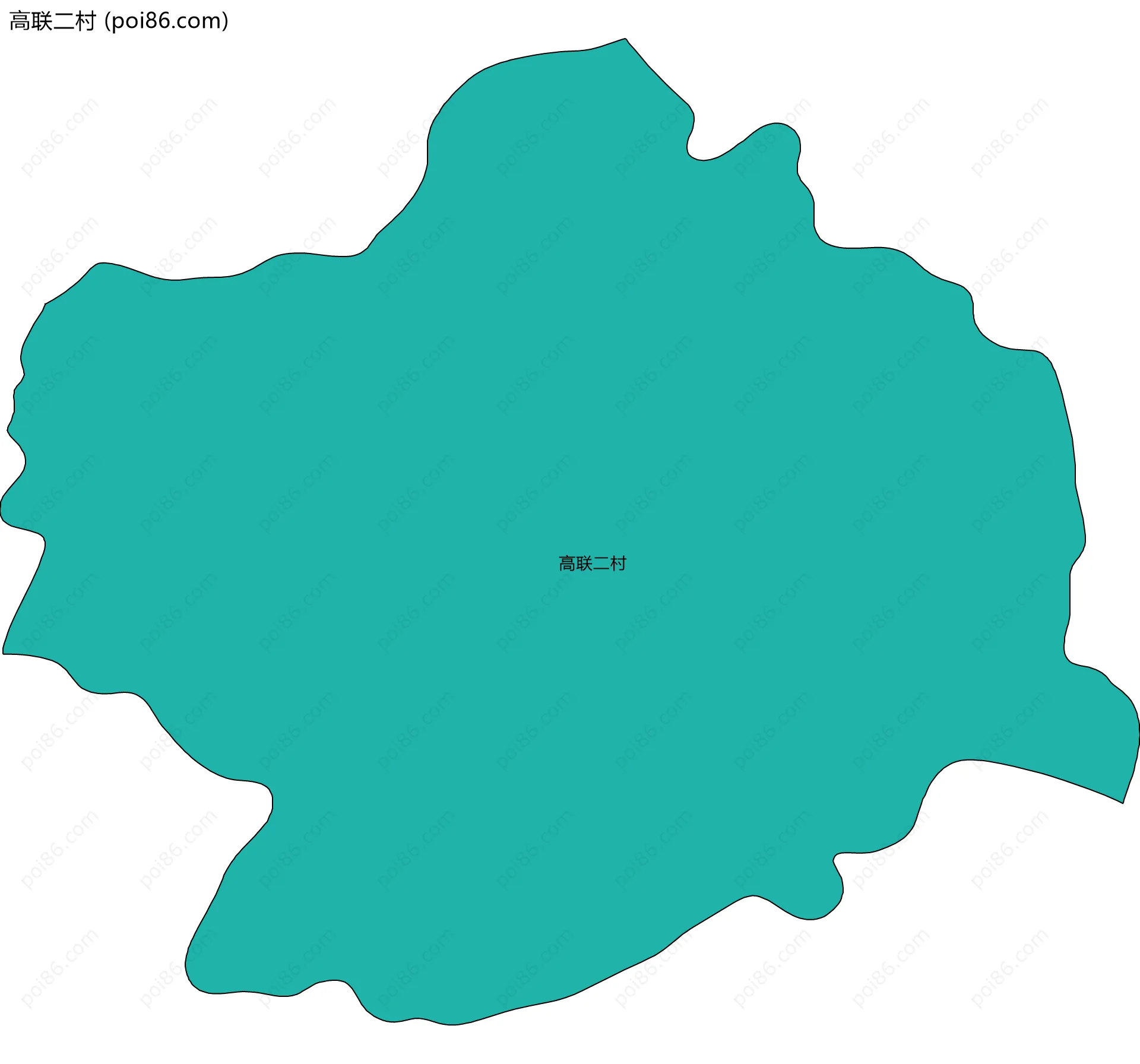 高联二村边界地图
