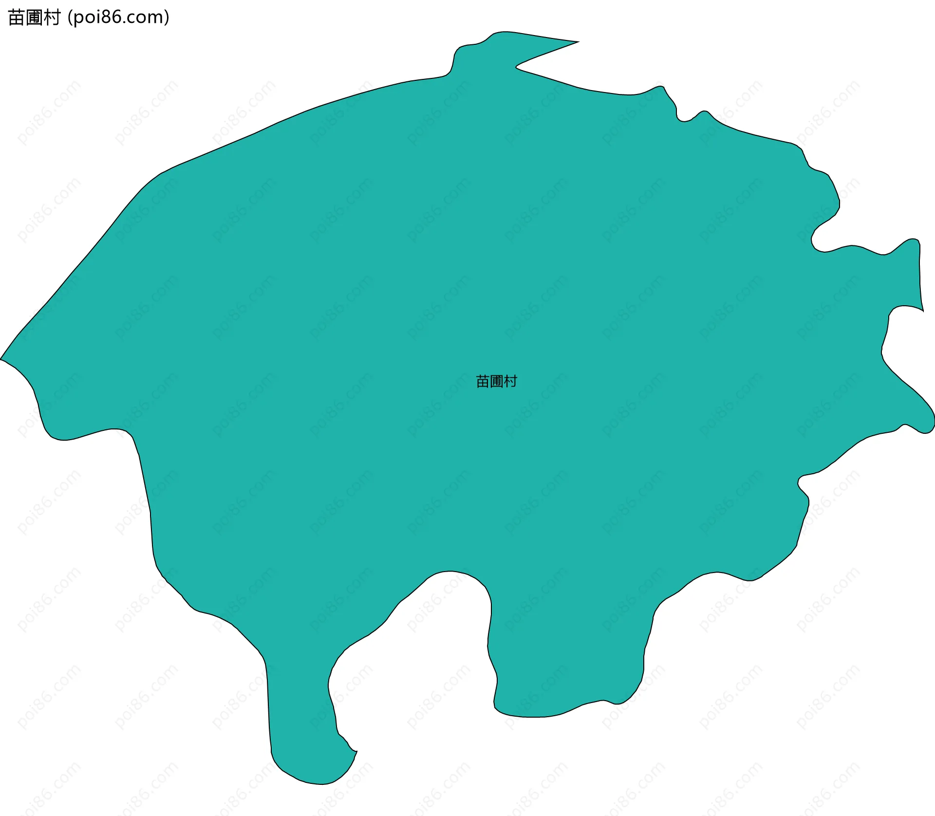 苗圃村边界地图