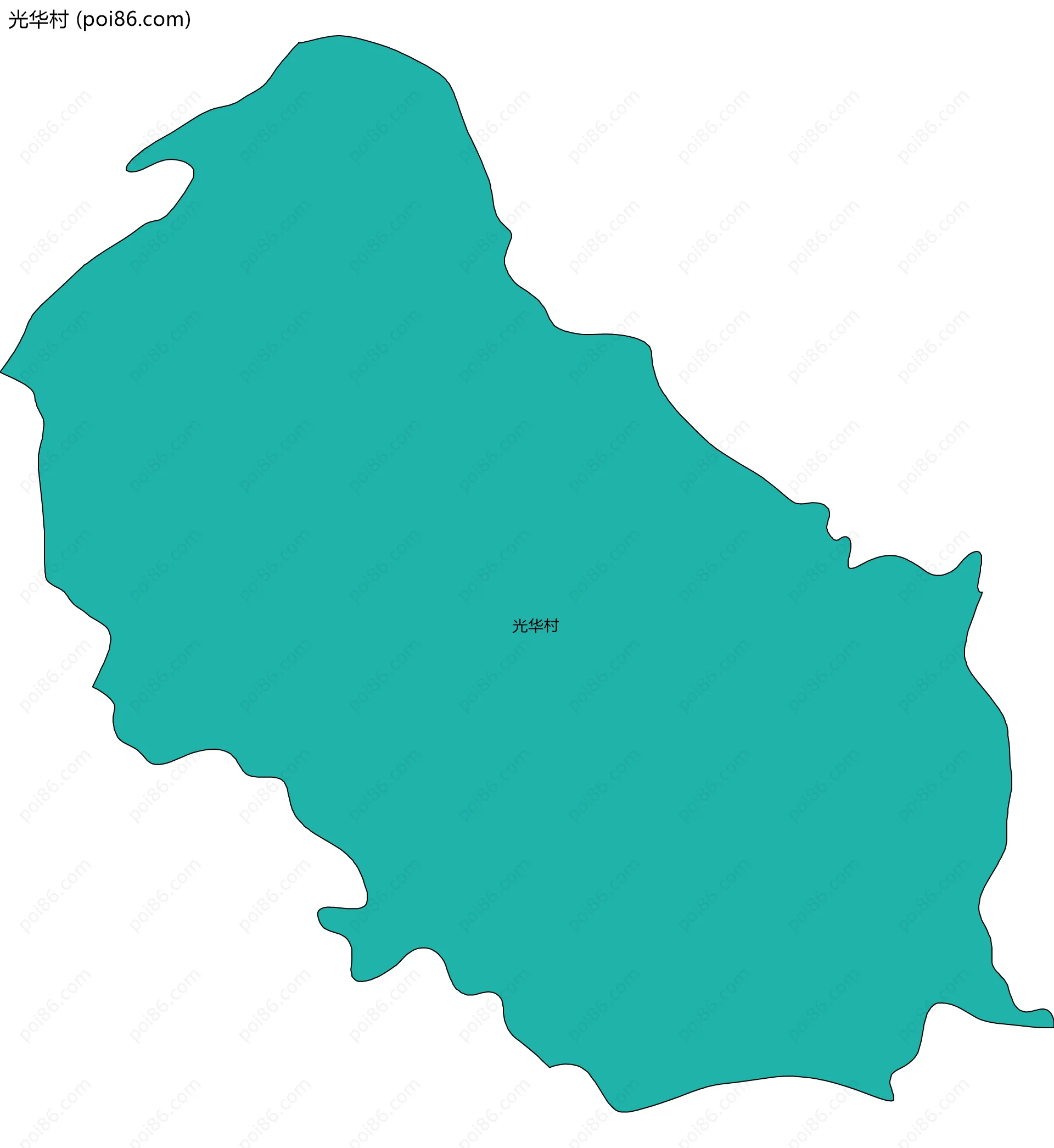 光华村边界地图