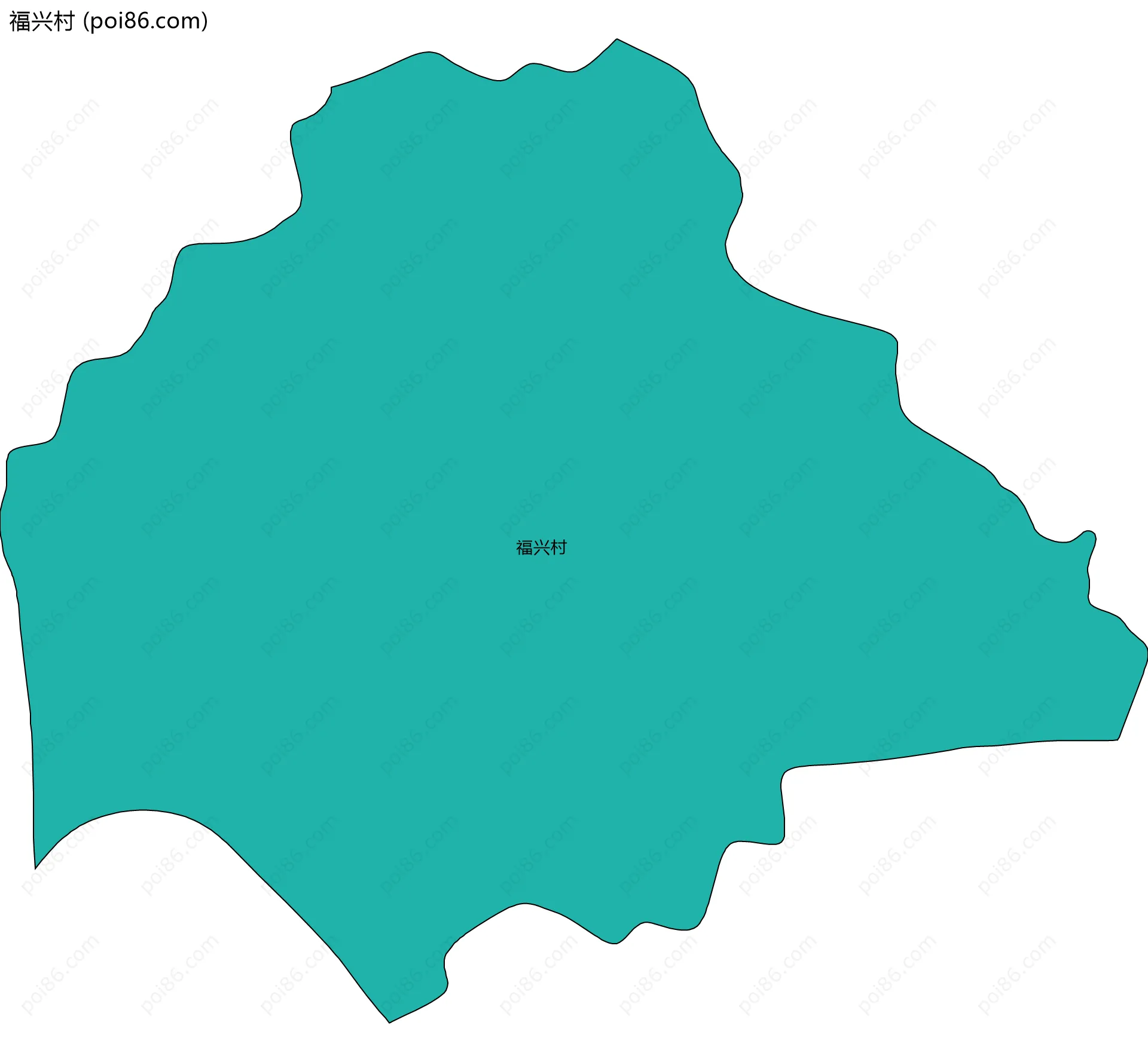 福兴村边界地图