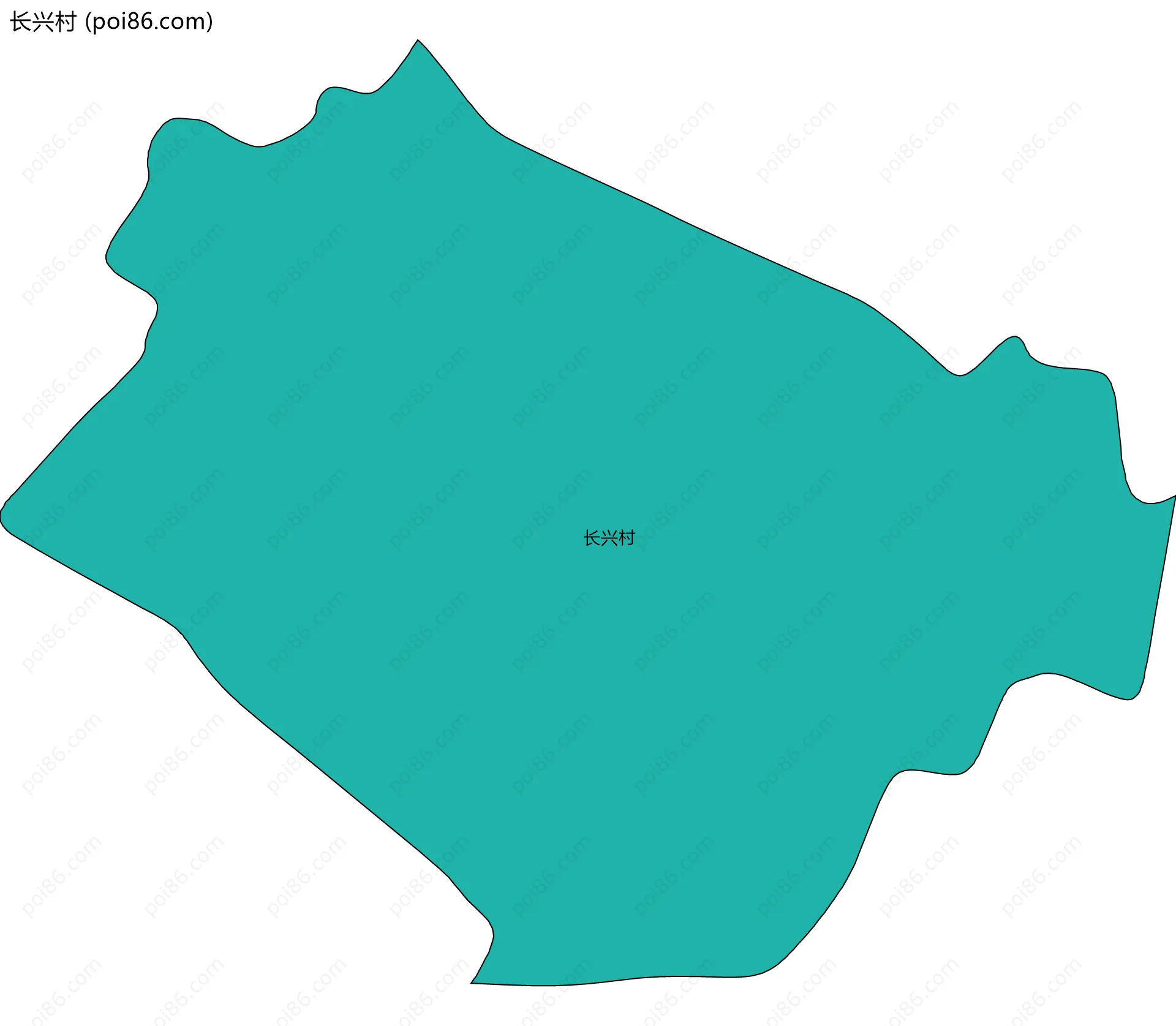 长兴村边界地图
