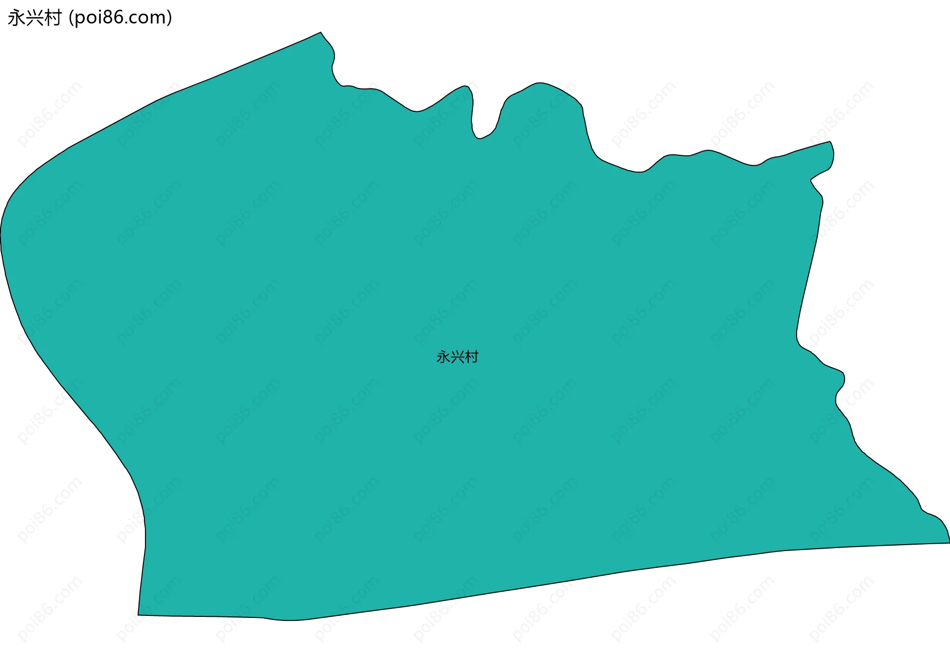 永兴村边界地图
