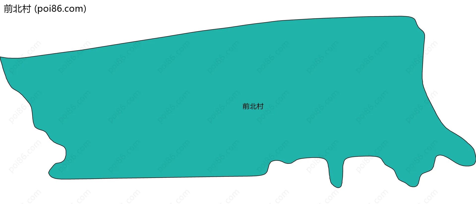 前北村边界地图