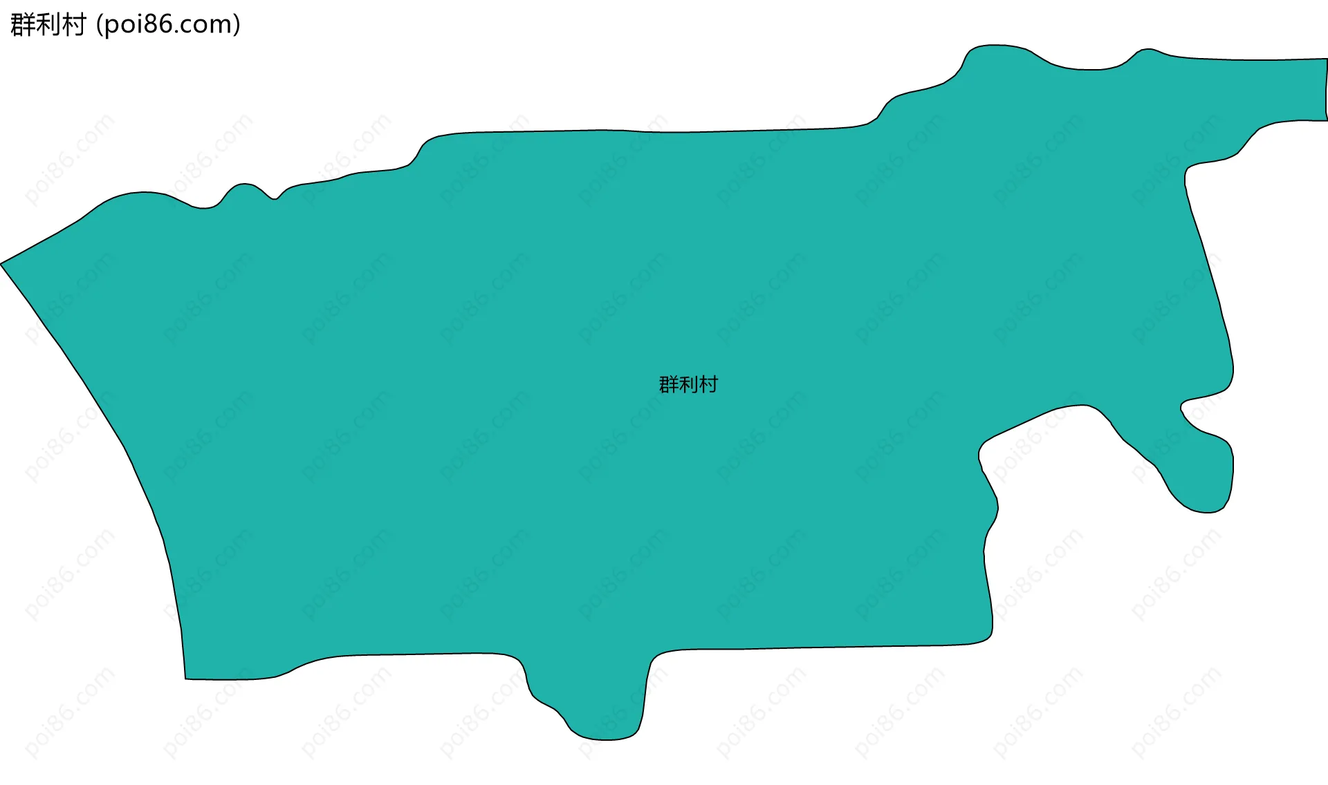 群利村边界地图