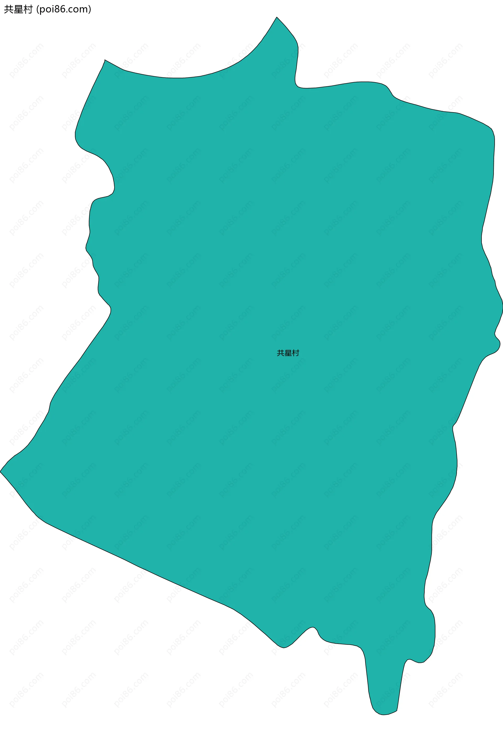 共星村边界地图