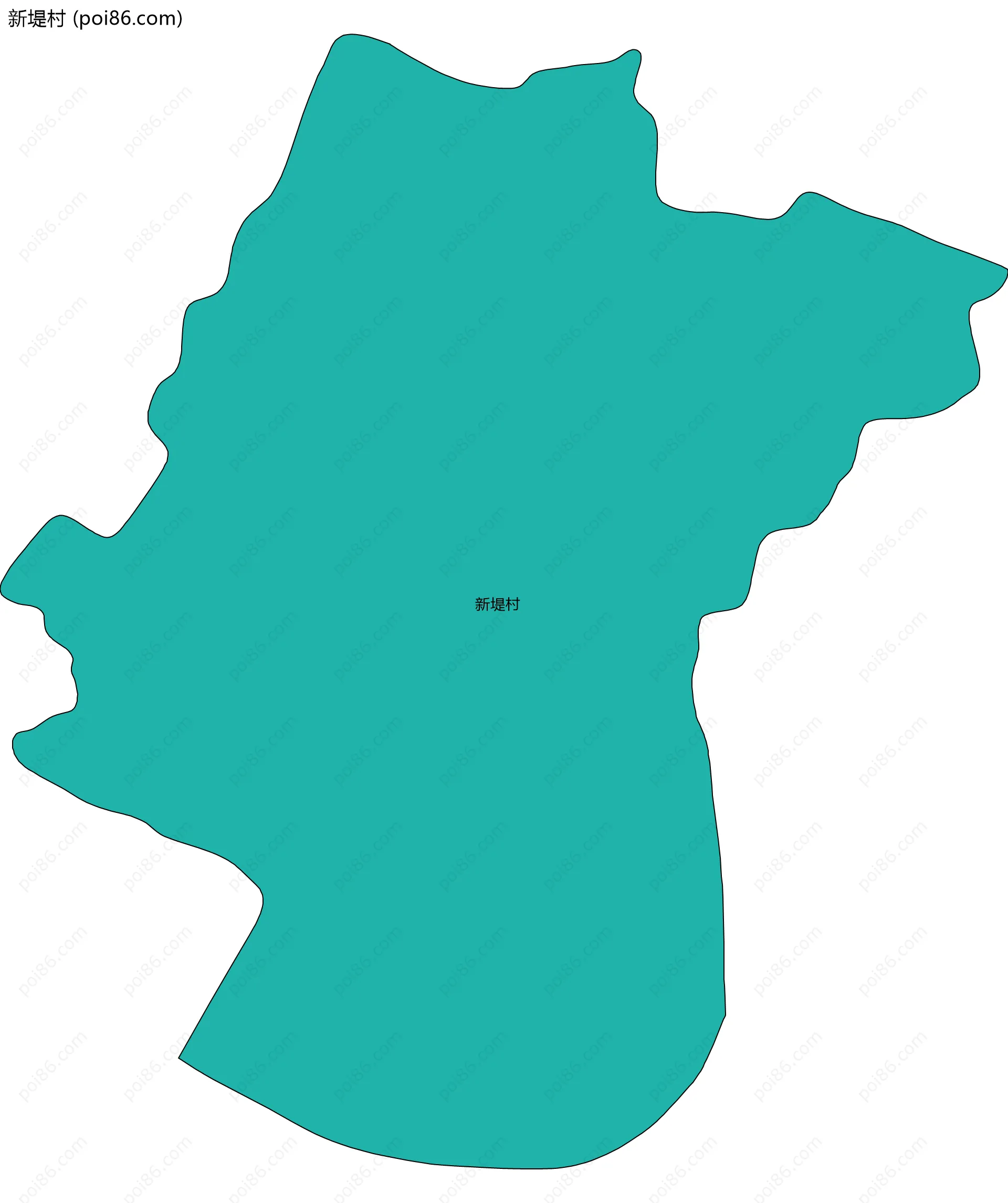 新堤村边界地图