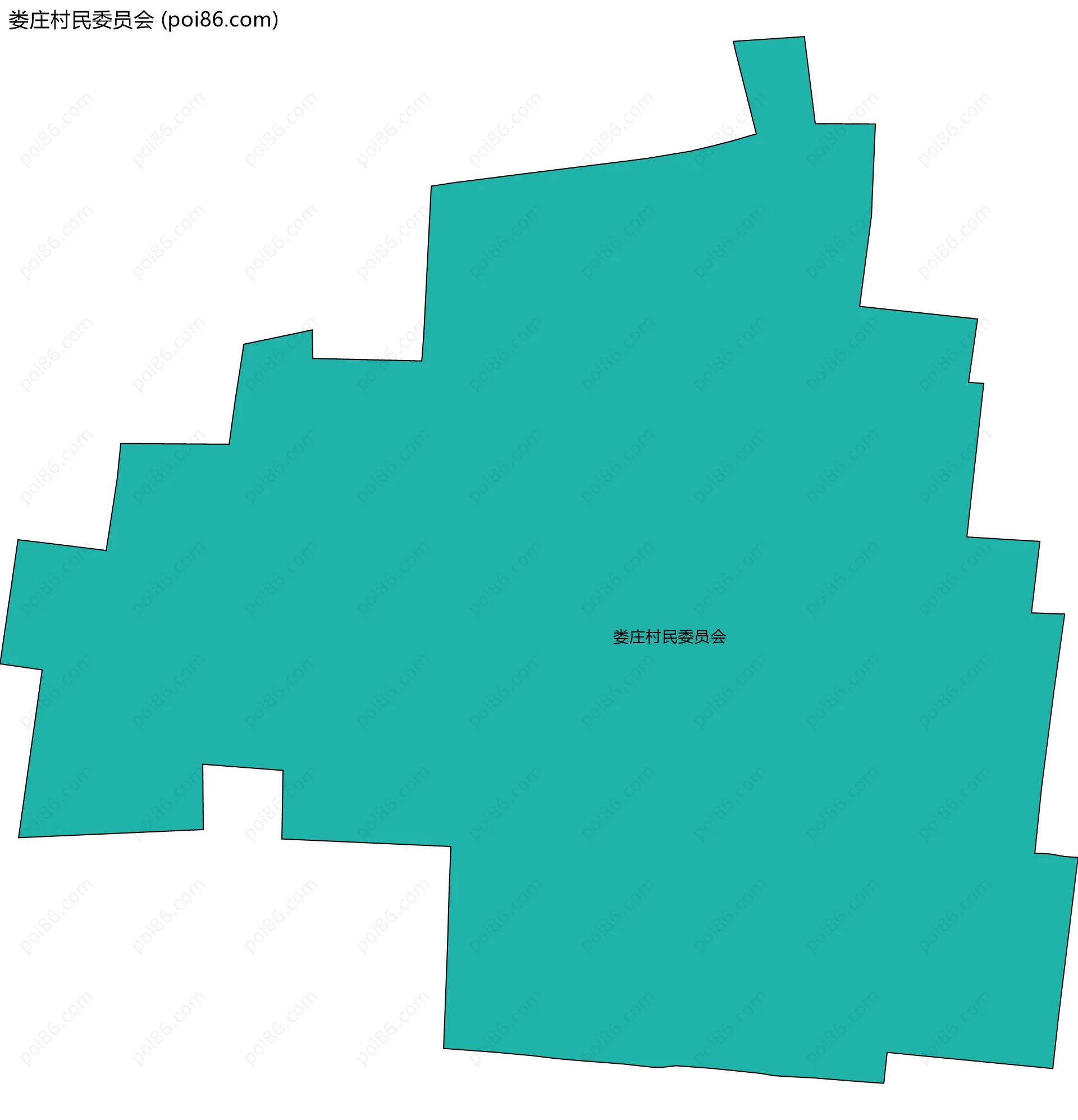 娄庄村民委员会边界地图