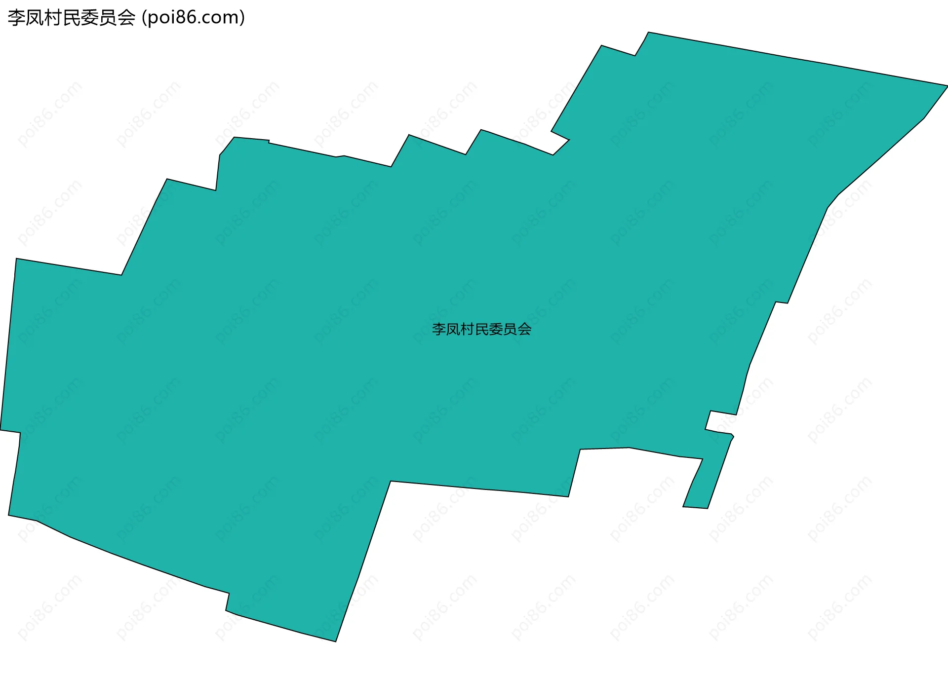 李凤村民委员会边界地图