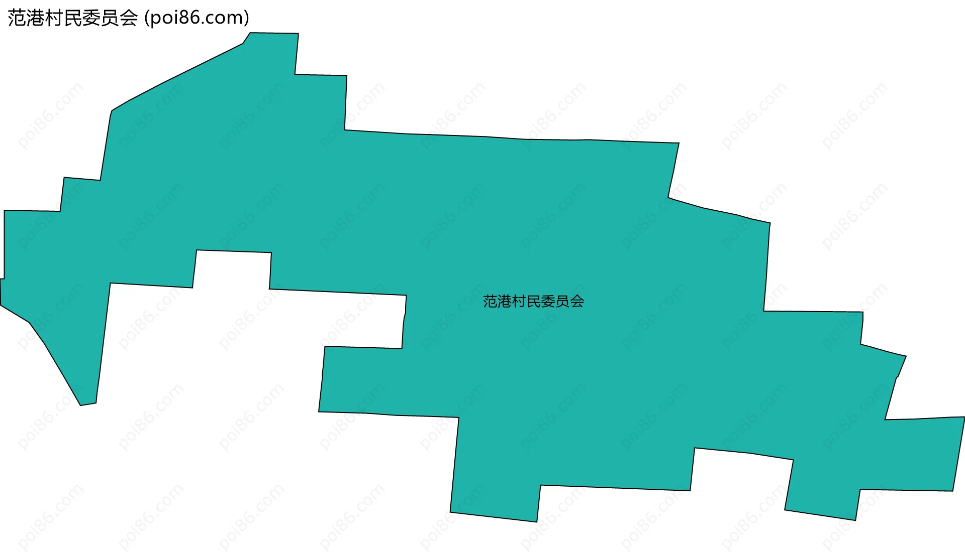 范港村民委员会边界地图