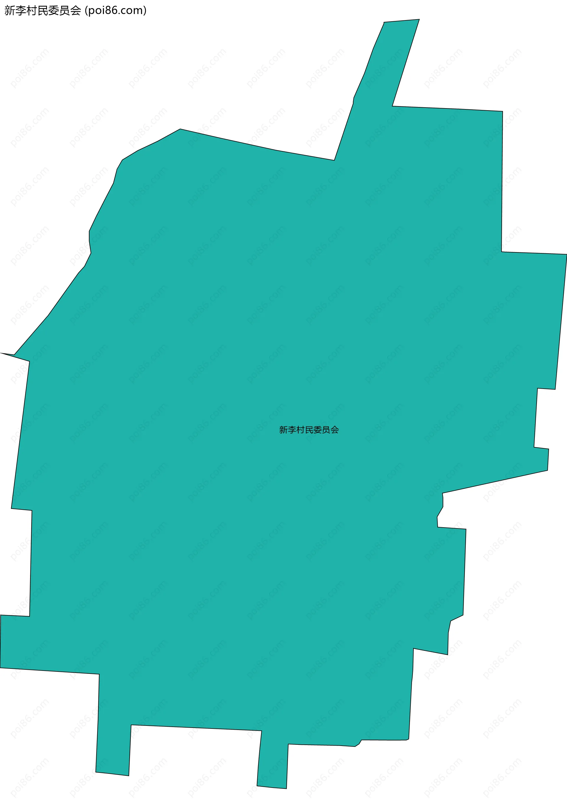 新李村民委员会边界地图