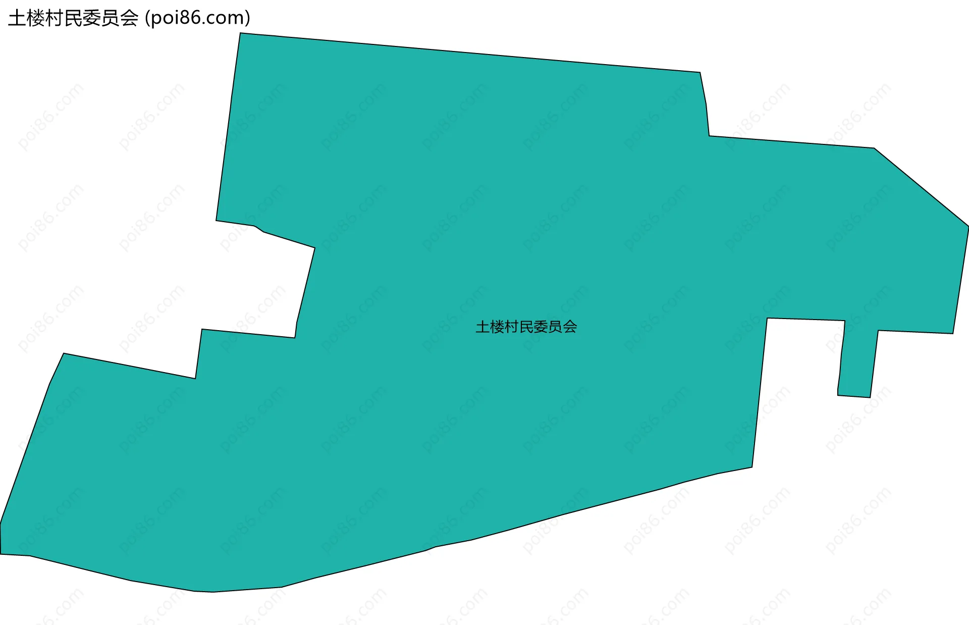 土楼村民委员会边界地图