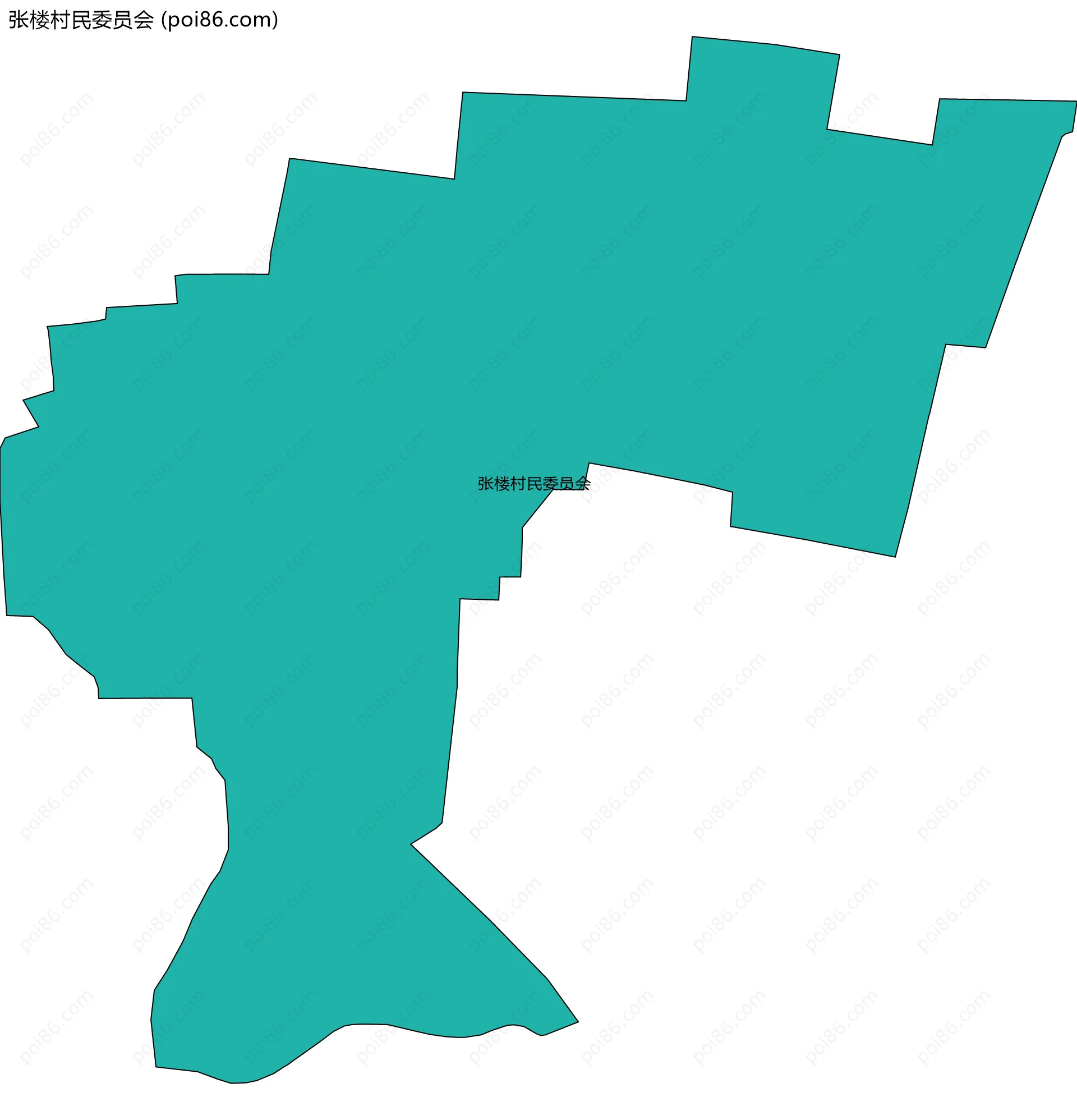 张楼村民委员会边界地图