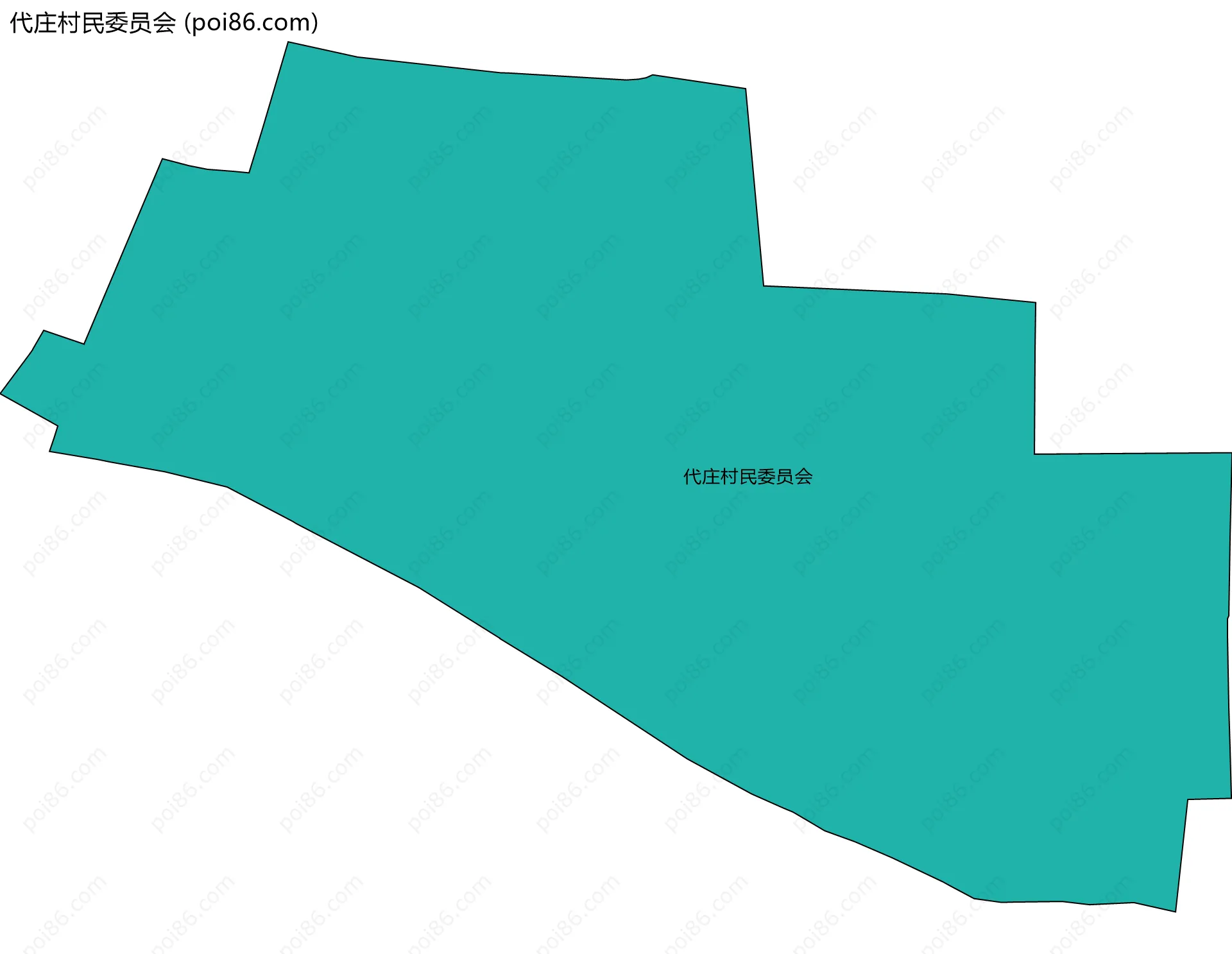 代庄村民委员会边界地图