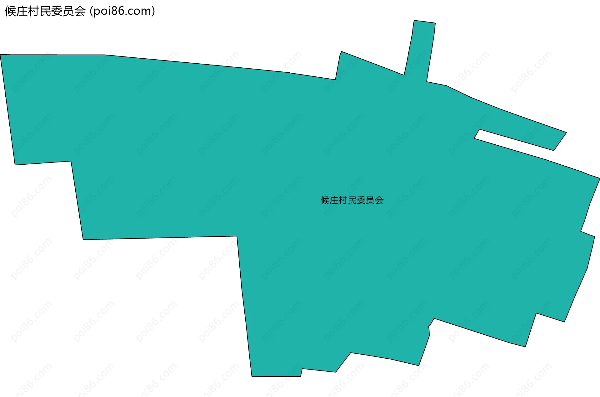 候庄村民委员会边界地图