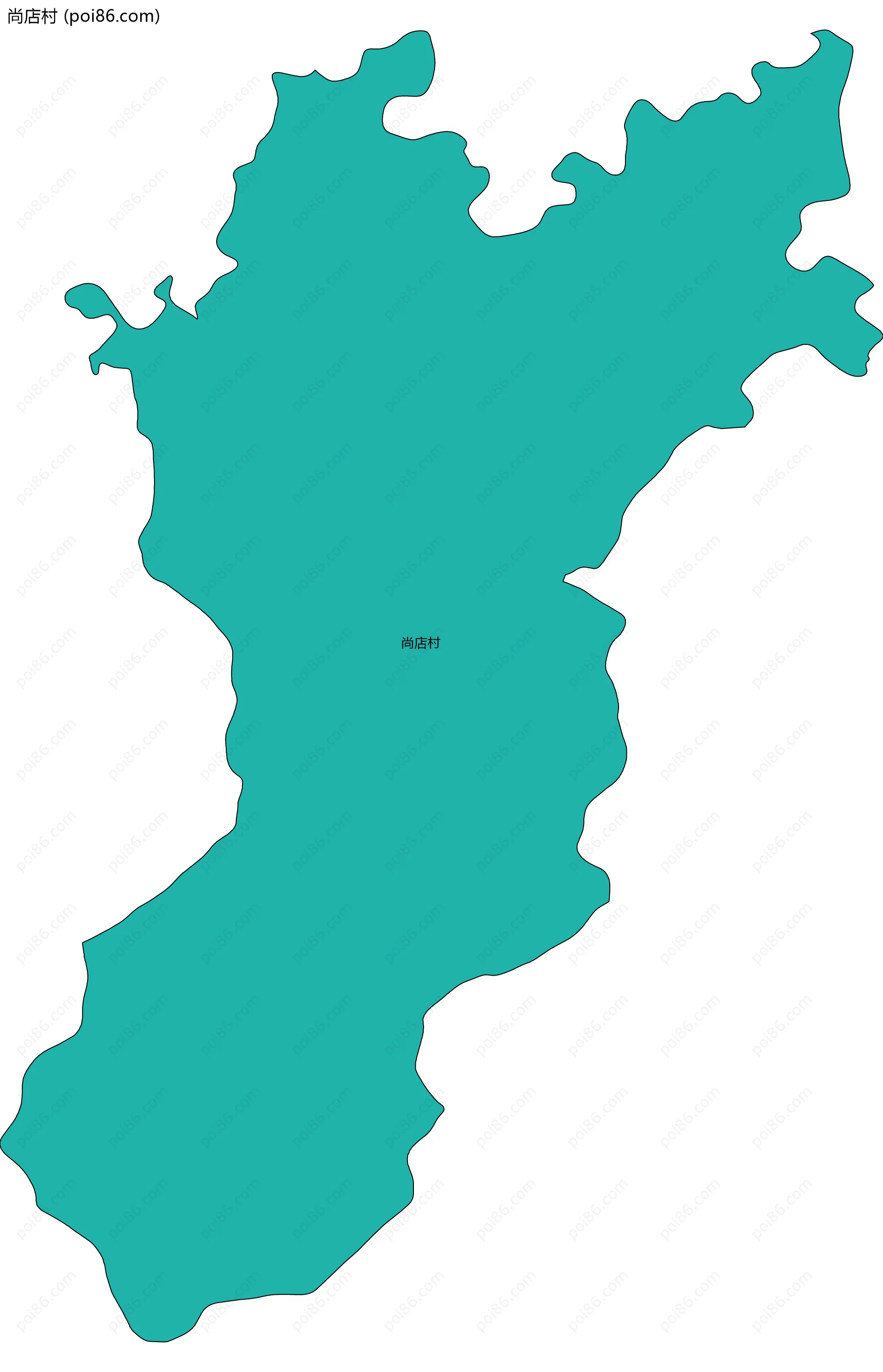 尚店村边界地图