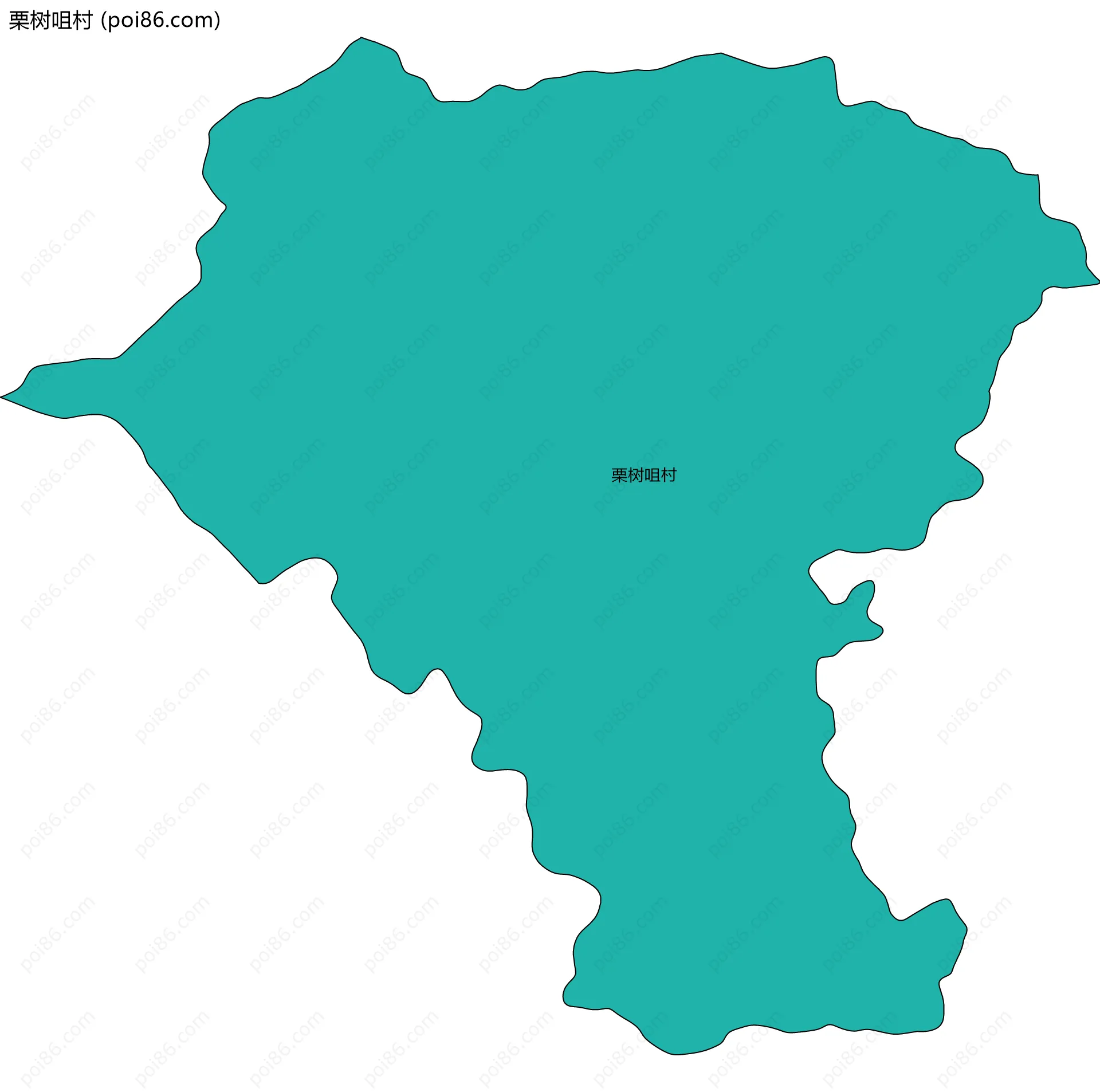 栗树咀村边界地图