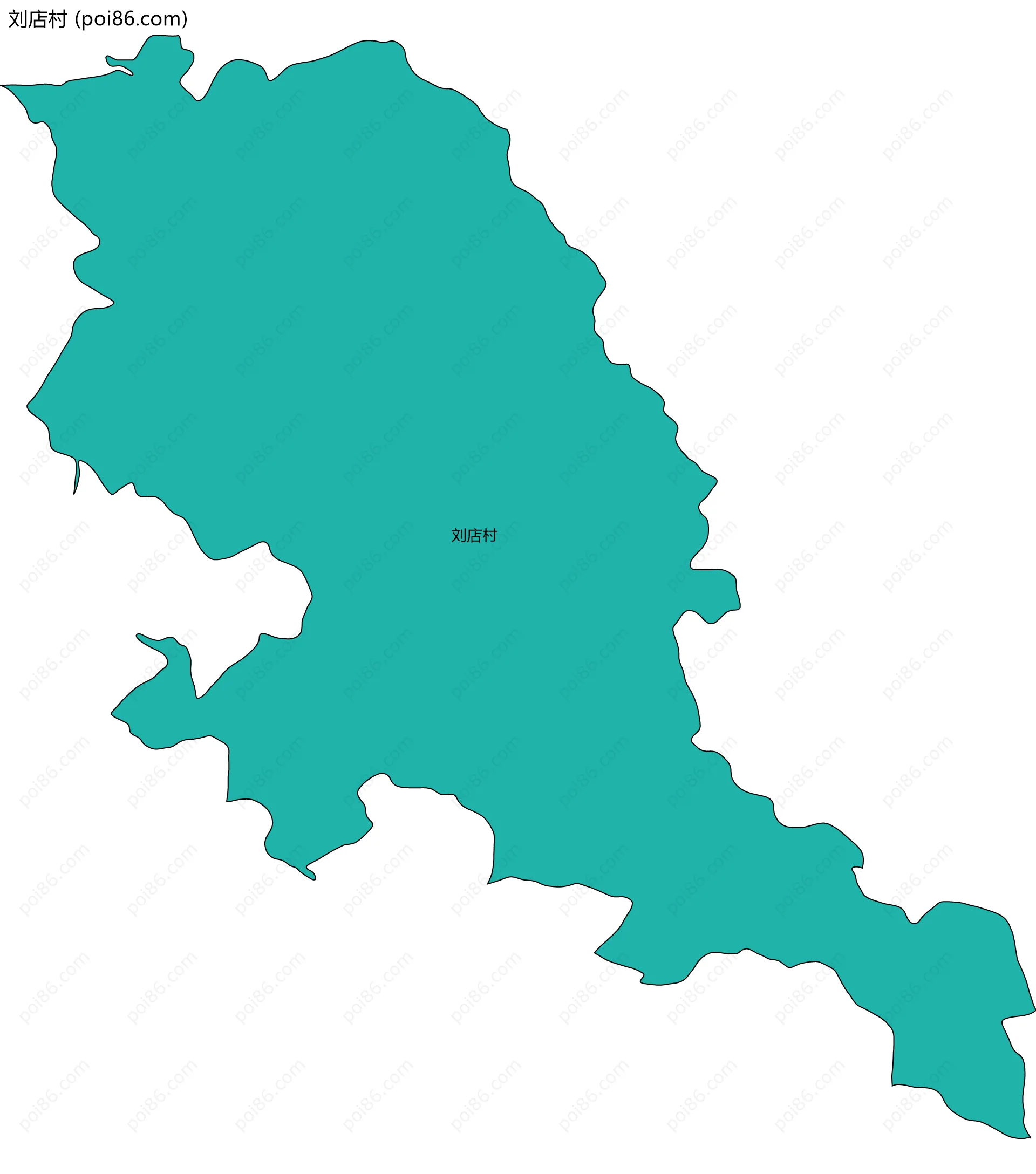 刘店村边界地图