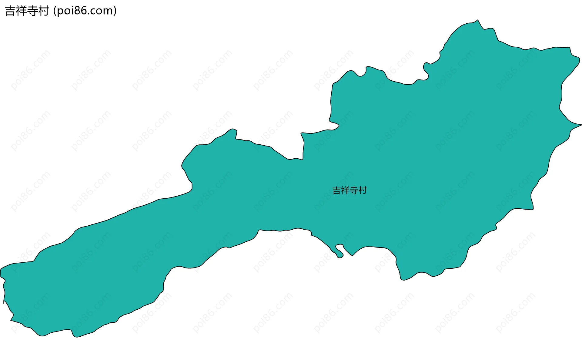 吉祥寺村边界地图