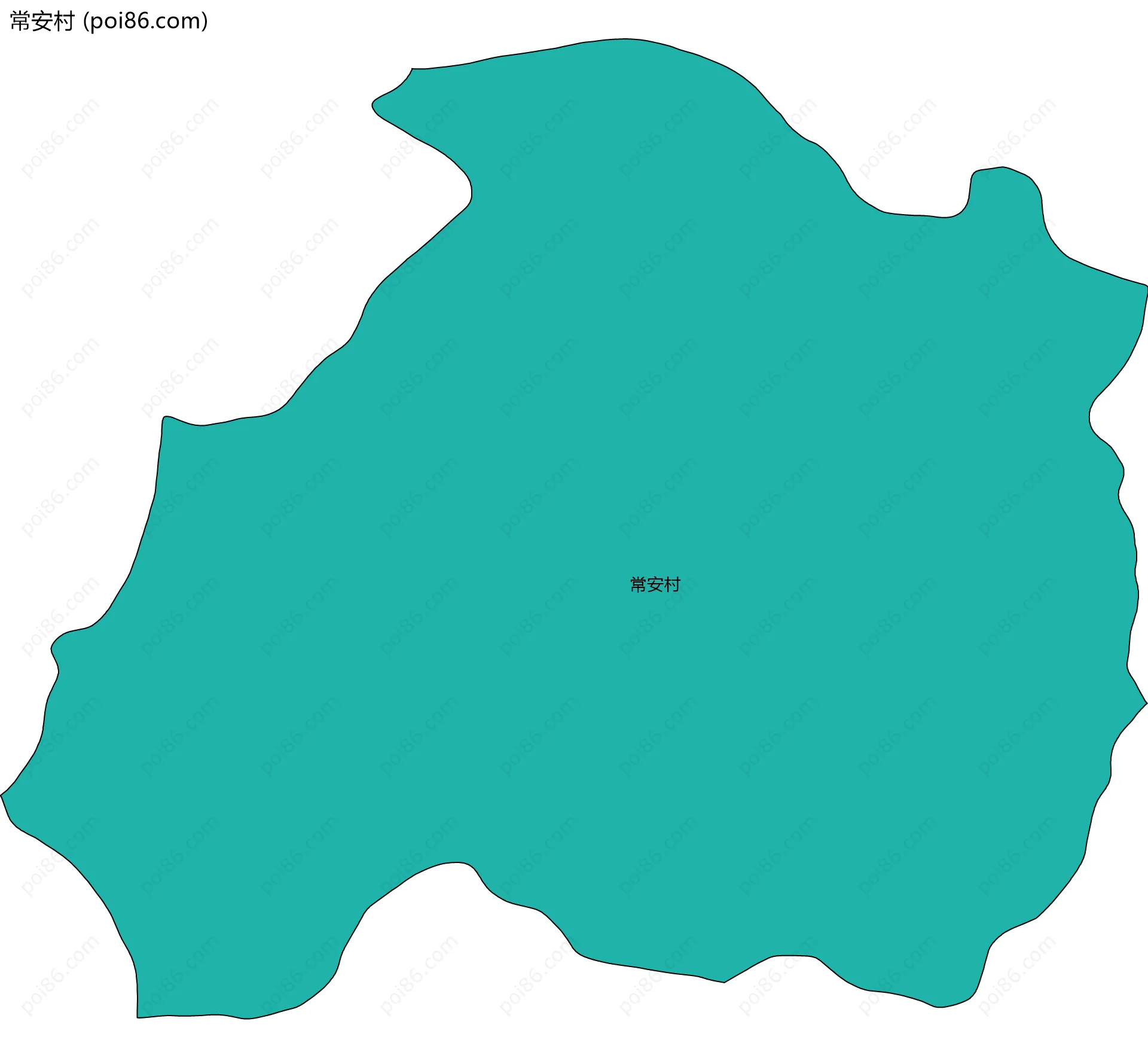 常安村边界地图