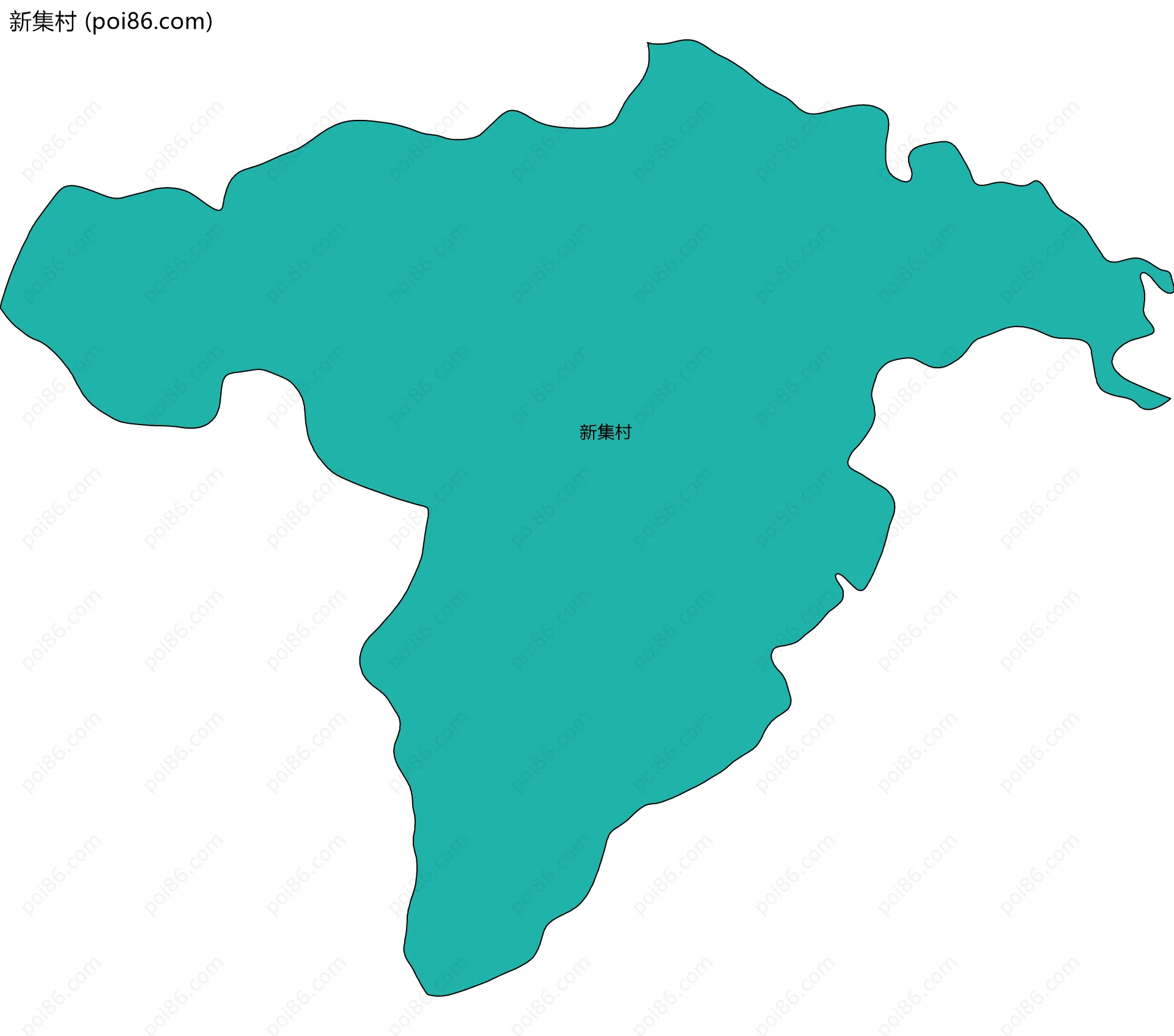 新集村边界地图