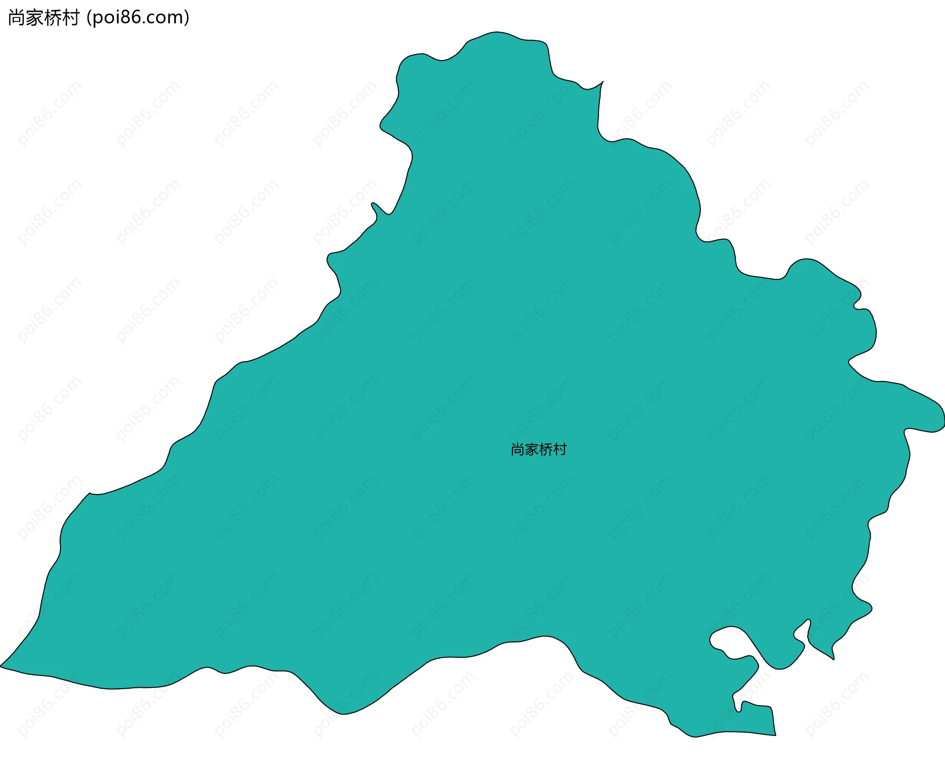 尚家桥村边界地图