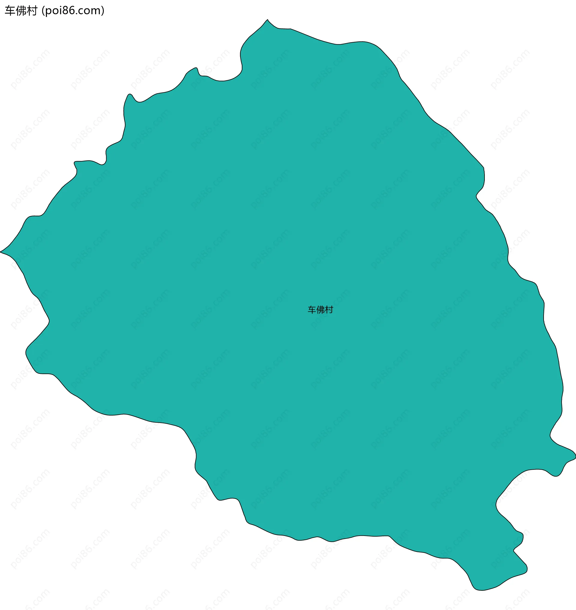 车佛村边界地图
