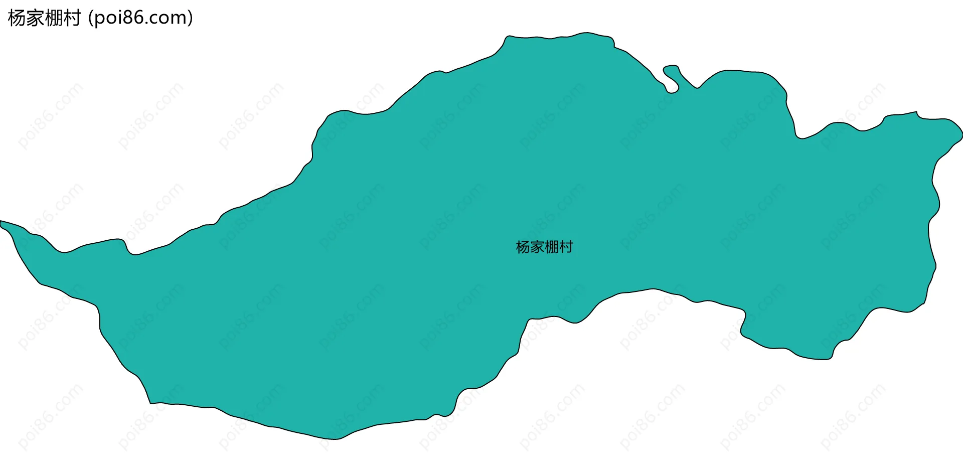 杨家棚村边界地图