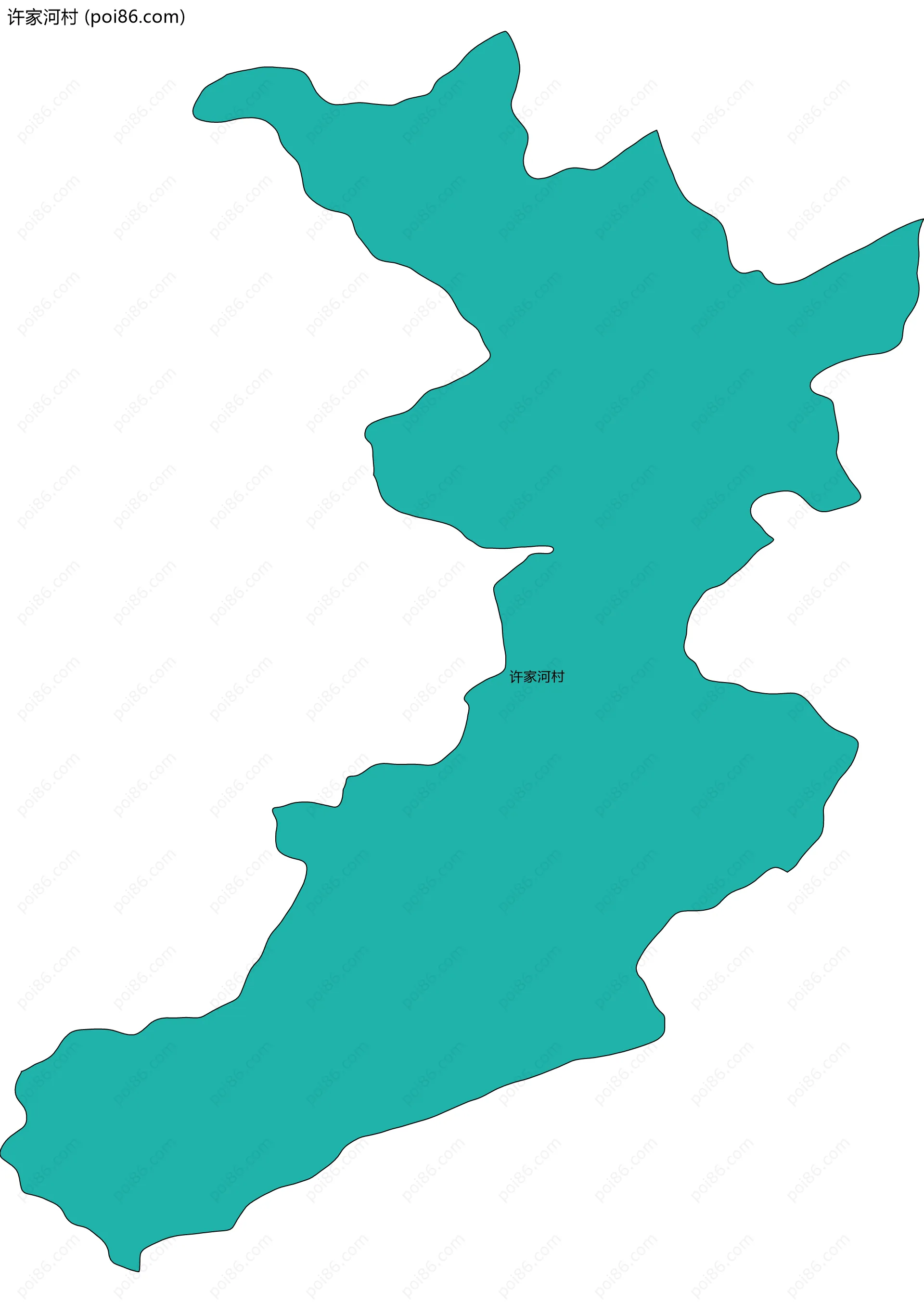 许家河村边界地图