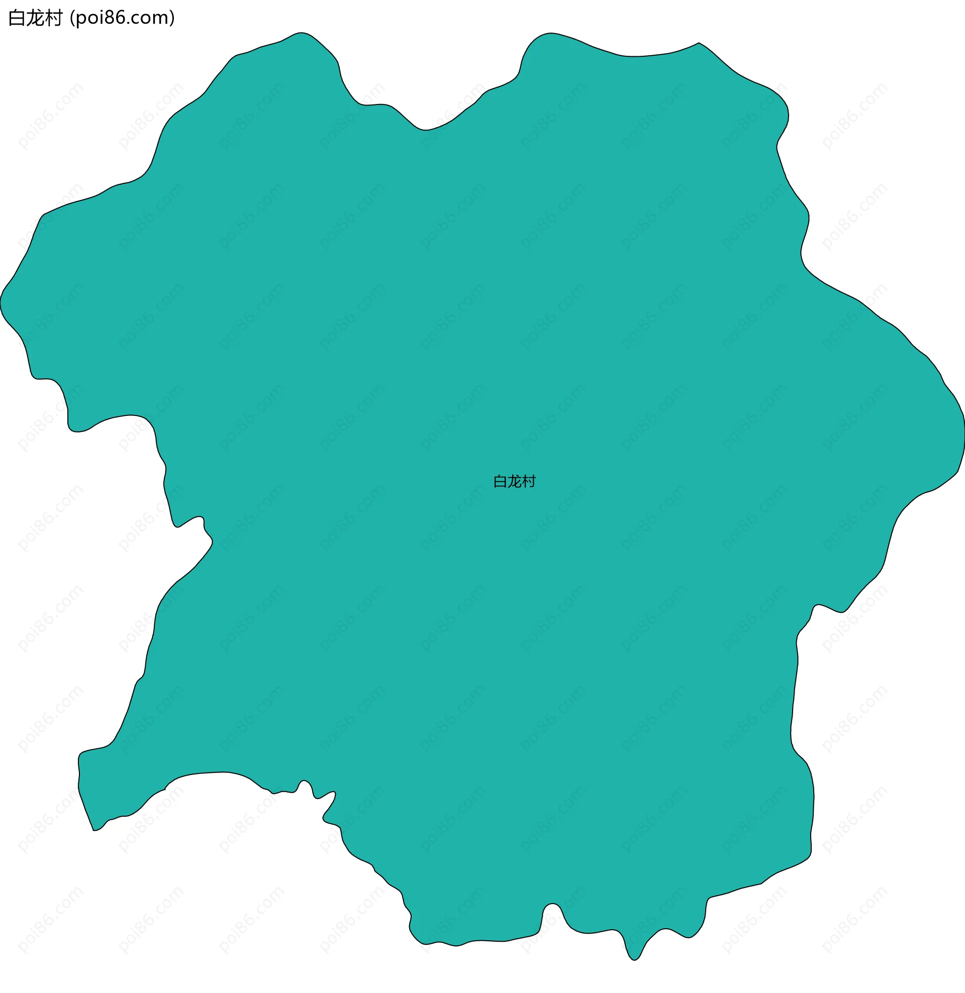 白龙村边界地图