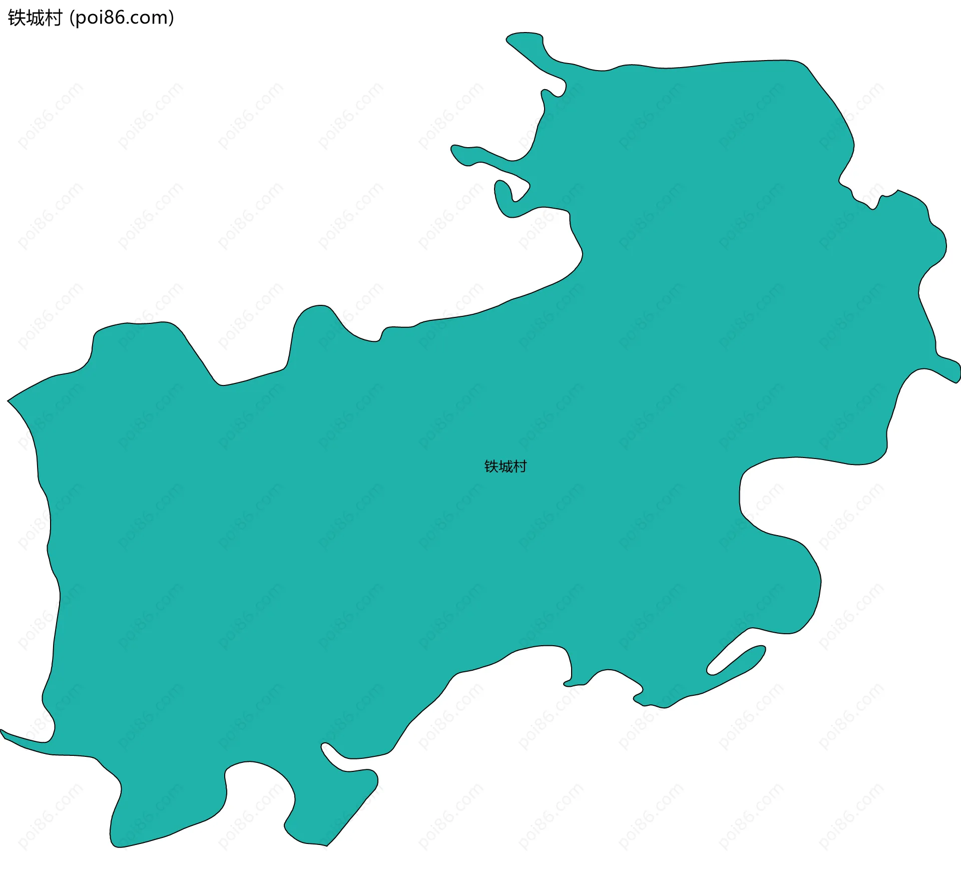 铁城村边界地图
