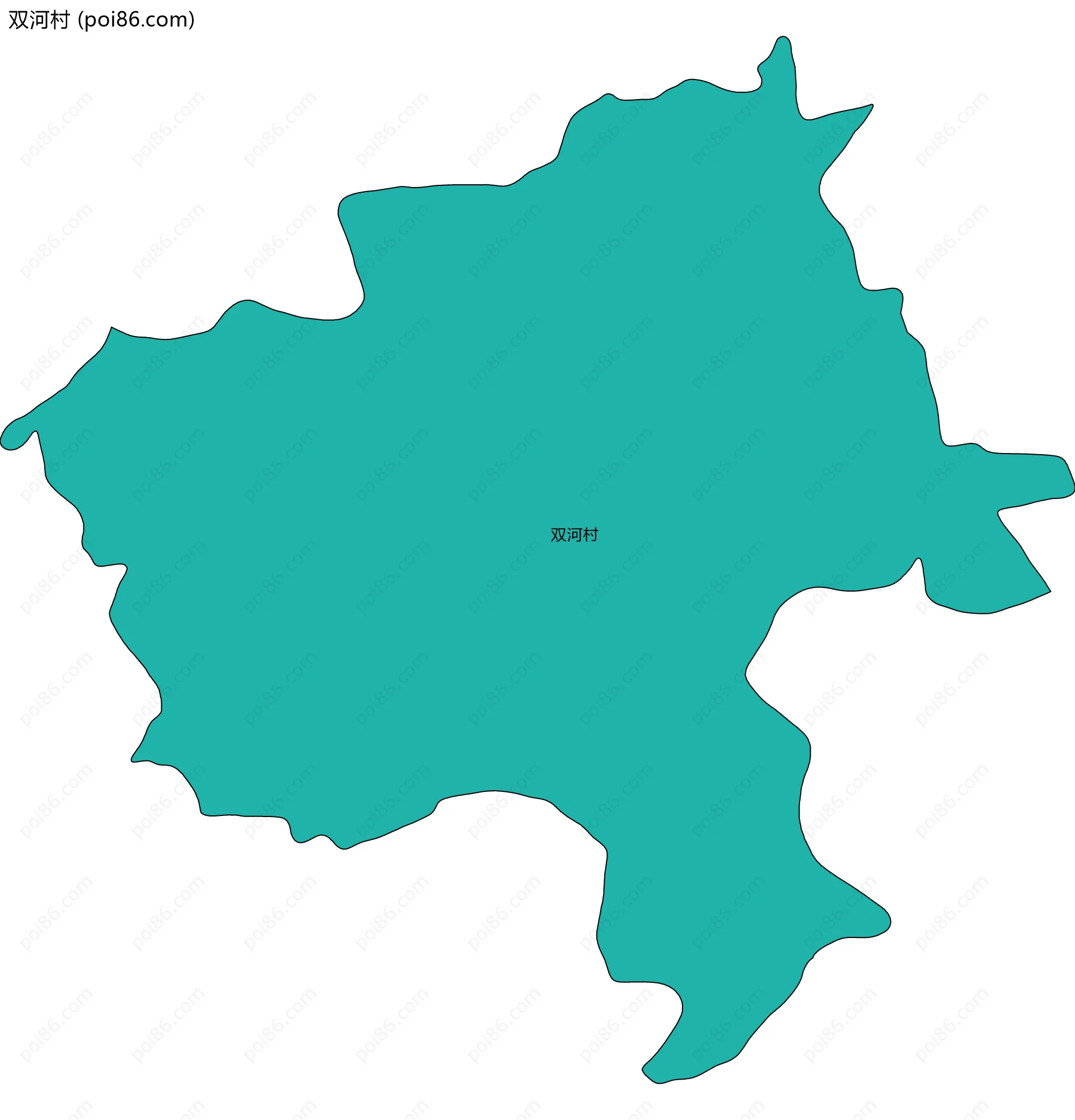 双河村边界地图