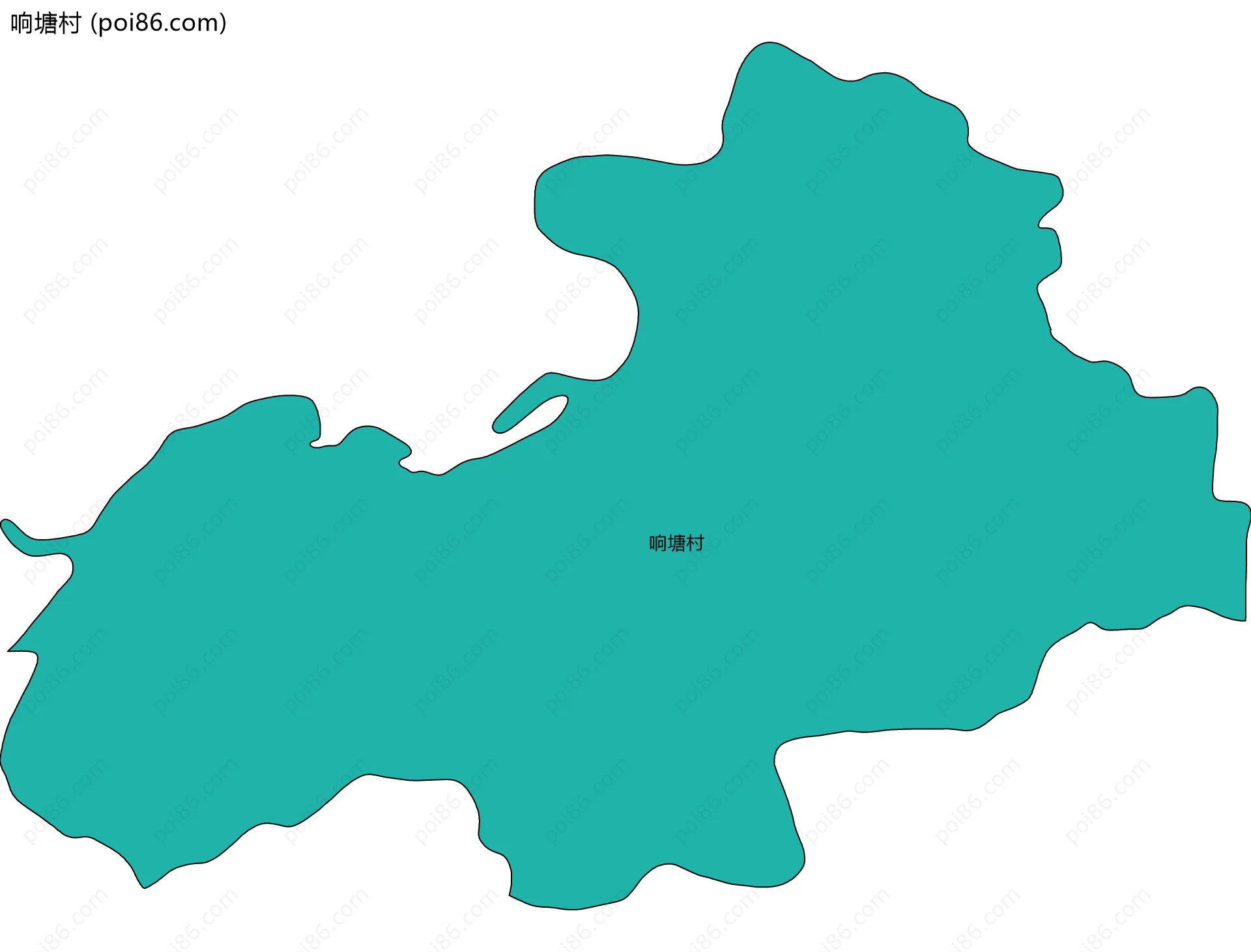 响塘村边界地图