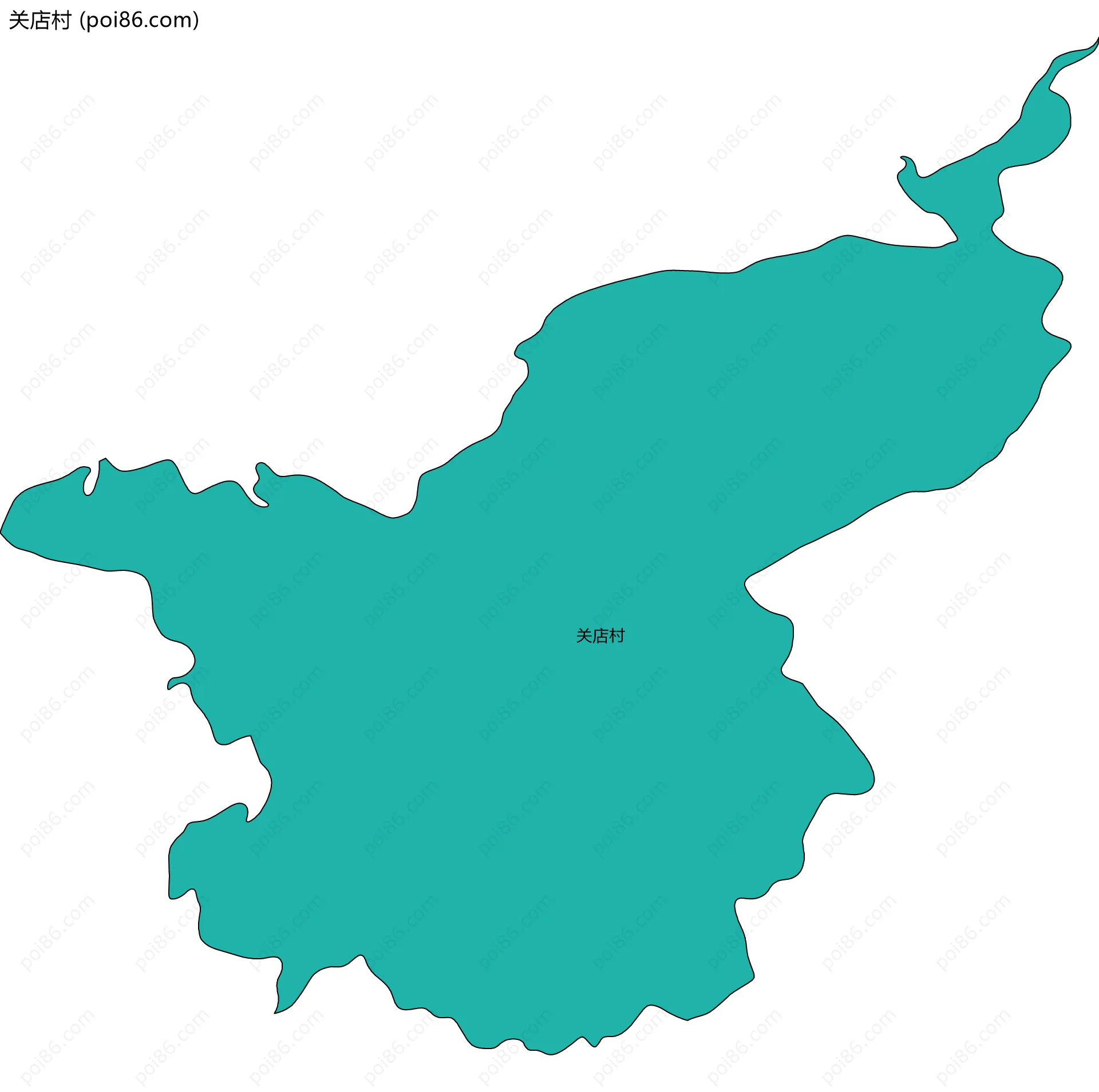 关店村边界地图