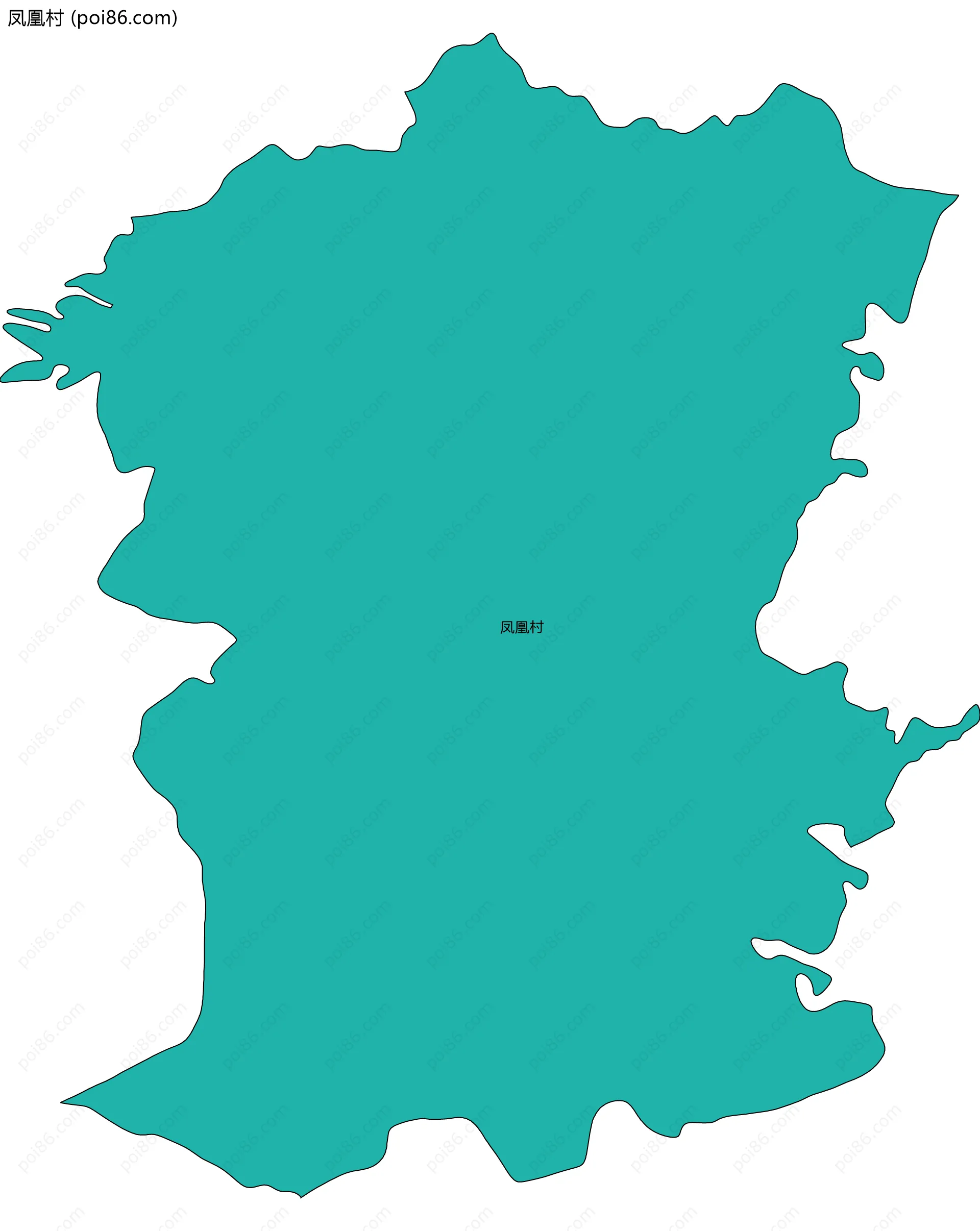 凤凰村边界地图