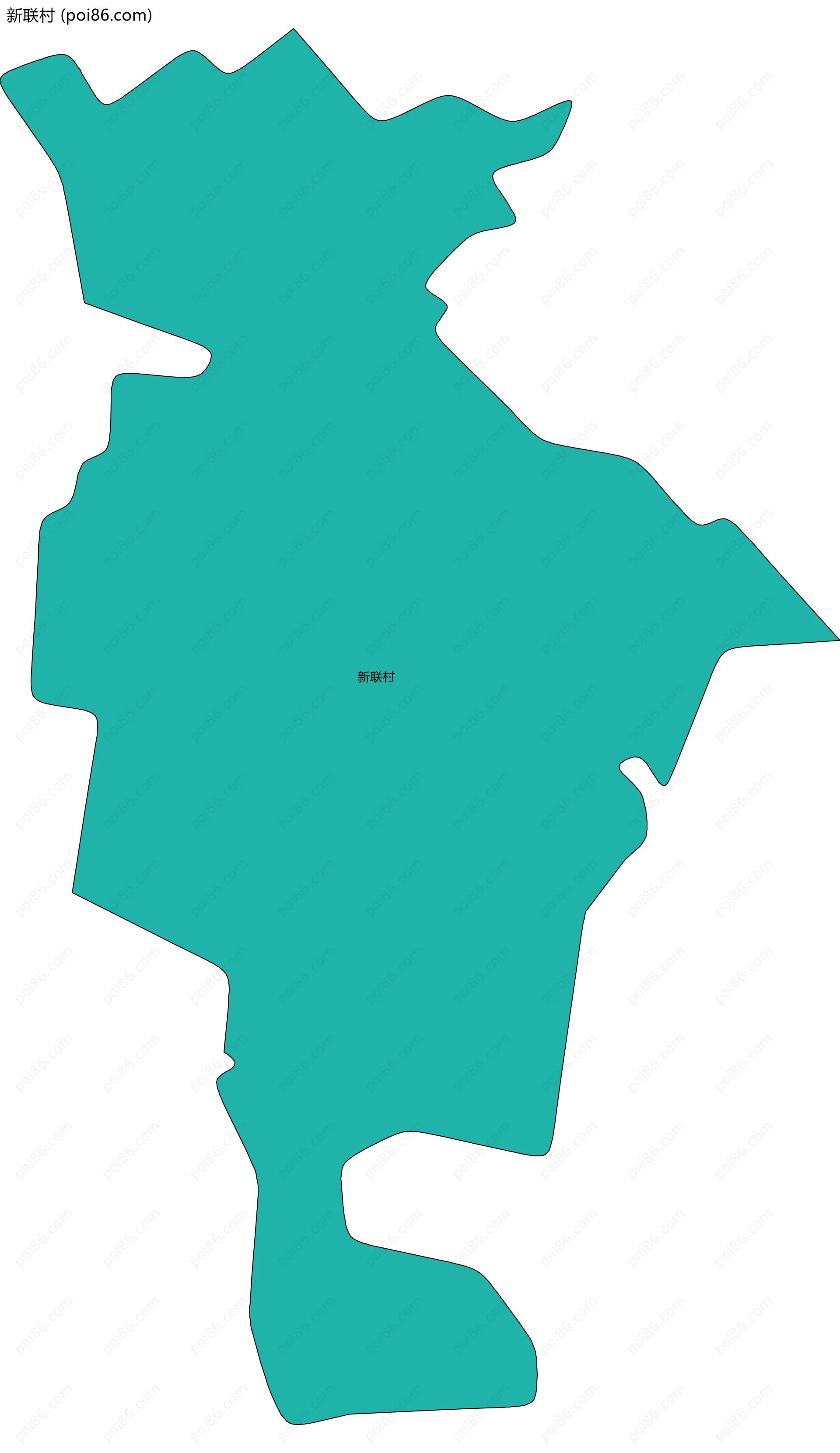 新联村边界地图