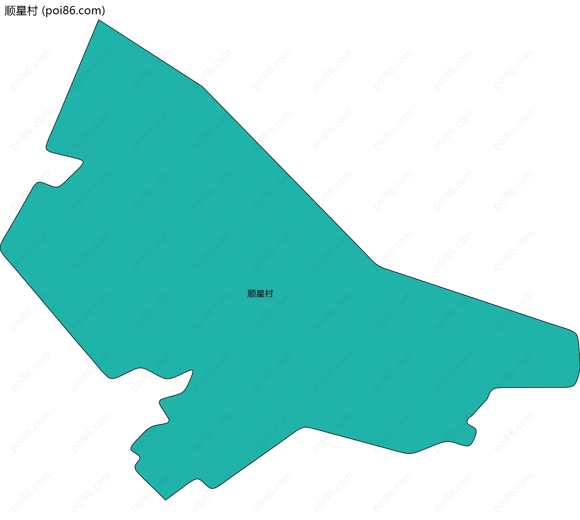 顺星村边界地图