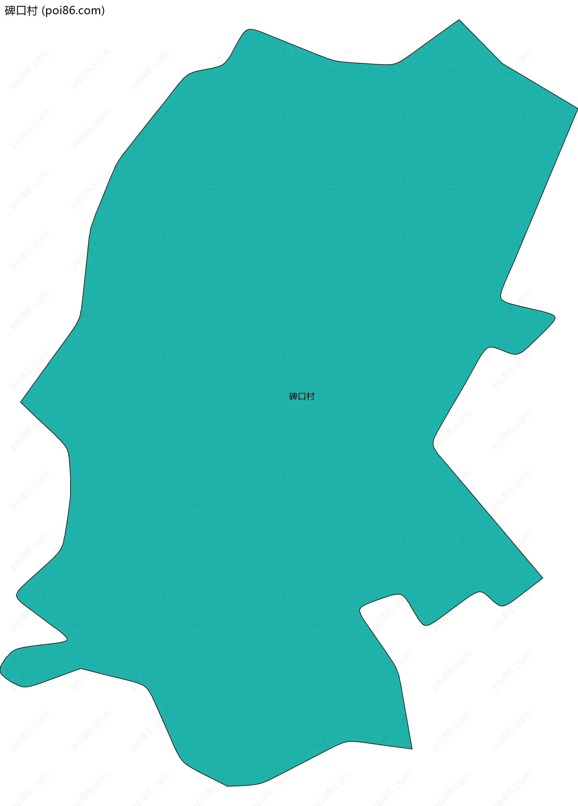 碑口村边界地图