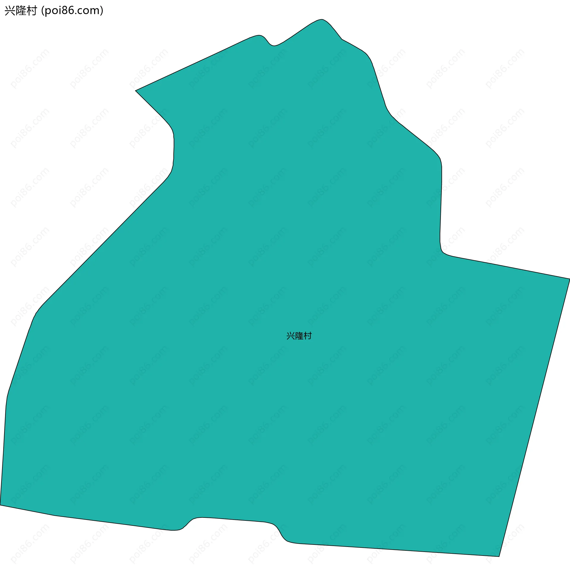 兴隆村边界地图