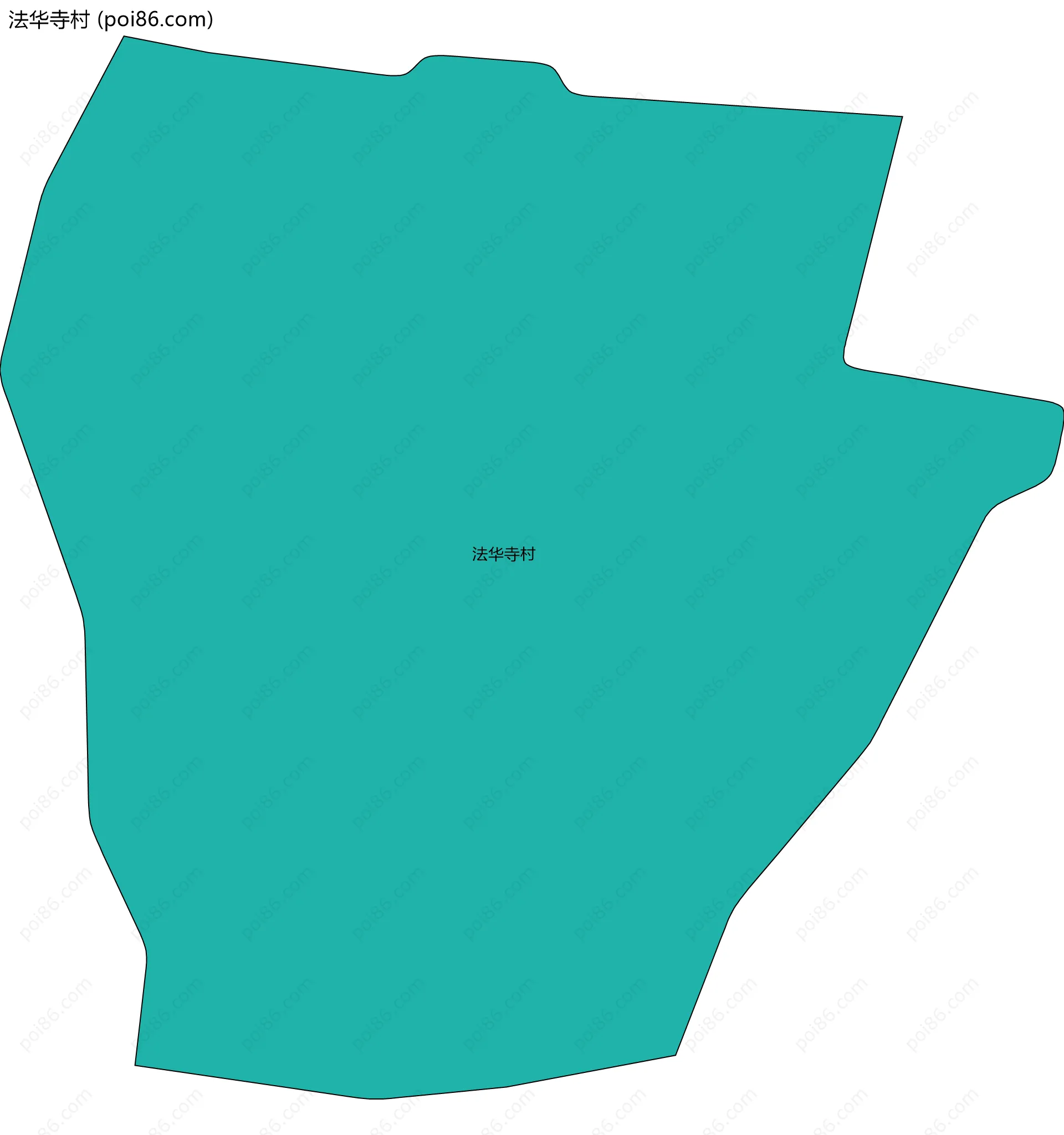 法华寺村边界地图