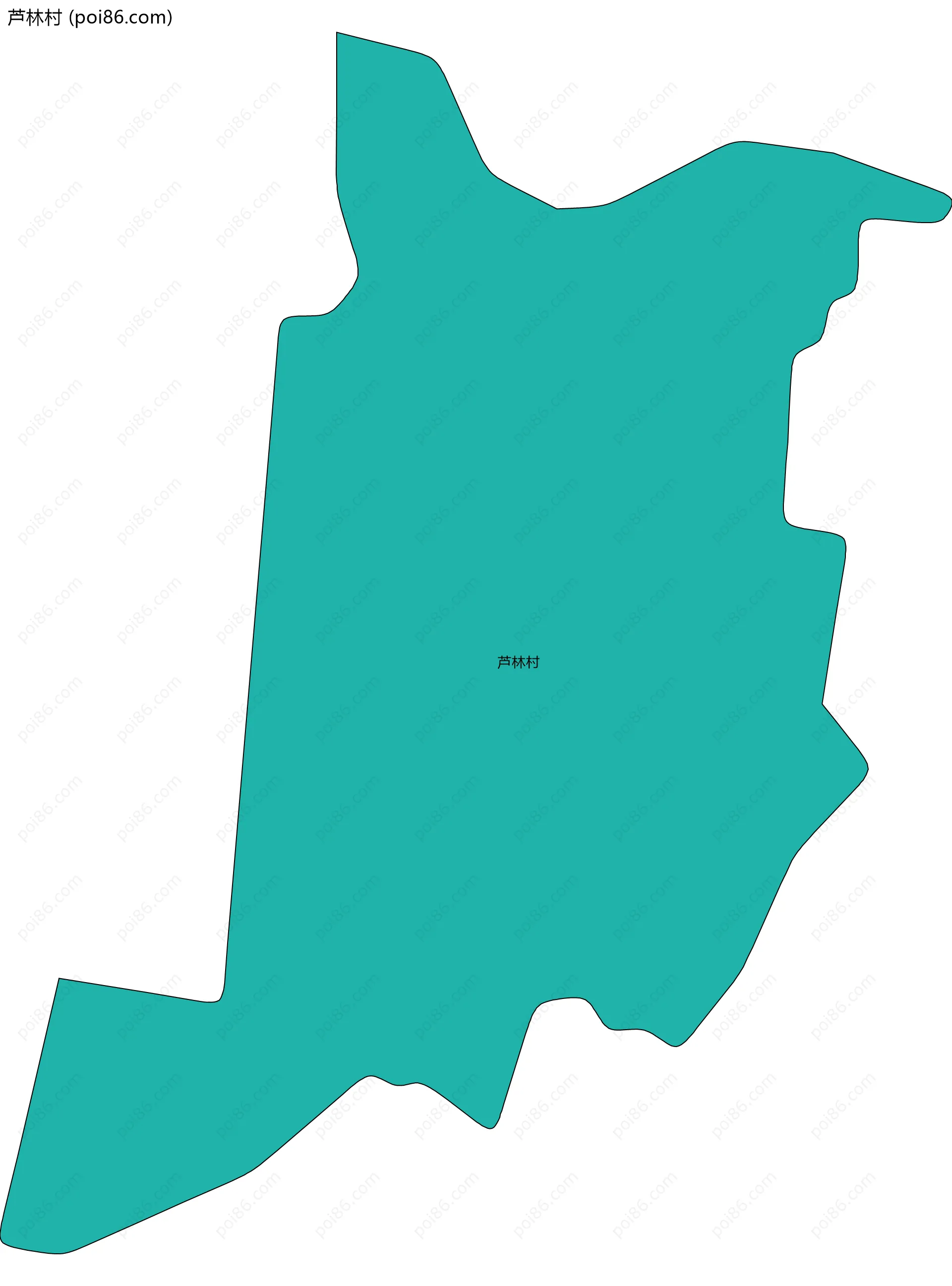 芦林村边界地图